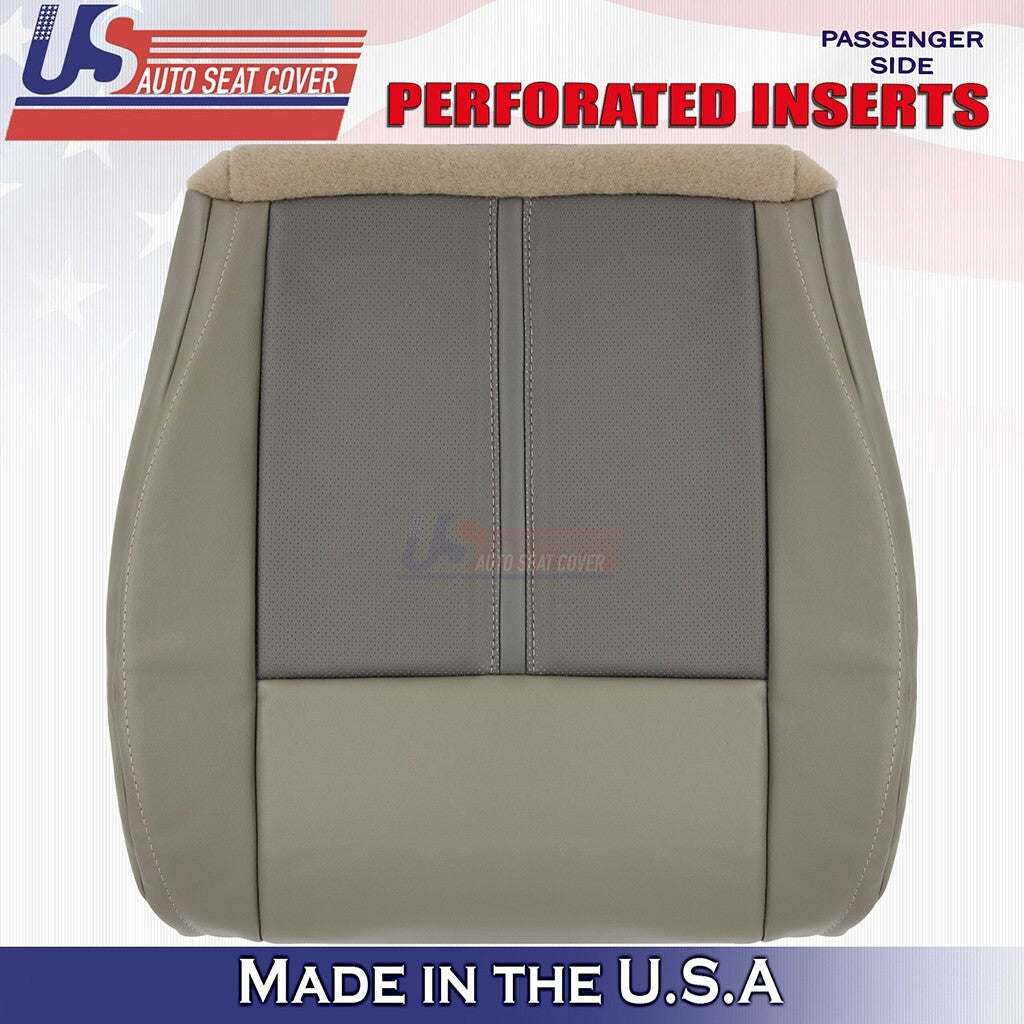 2005 to 2007 For Jeep Grand Cherokee Passenger Bottom & Top Leather Cover Tan