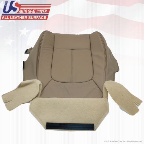 2013 2014 Ford F350 Lariat Driver Side Bottom Perforated Leather Seat Cover TAN