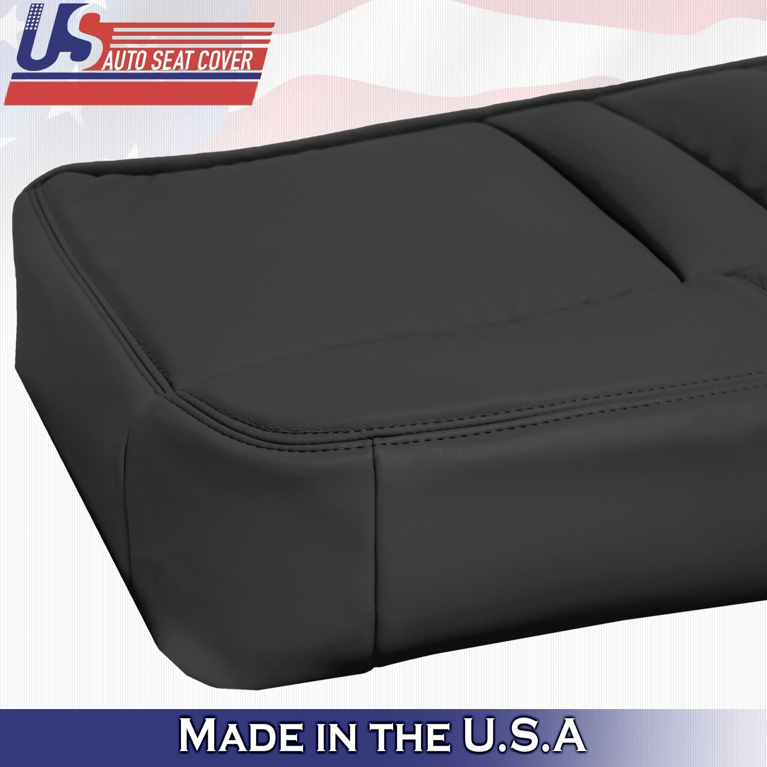 1999-2002 Fits Chevy Silverado Rear Bench Driver Bottom Leather Cover Graphite