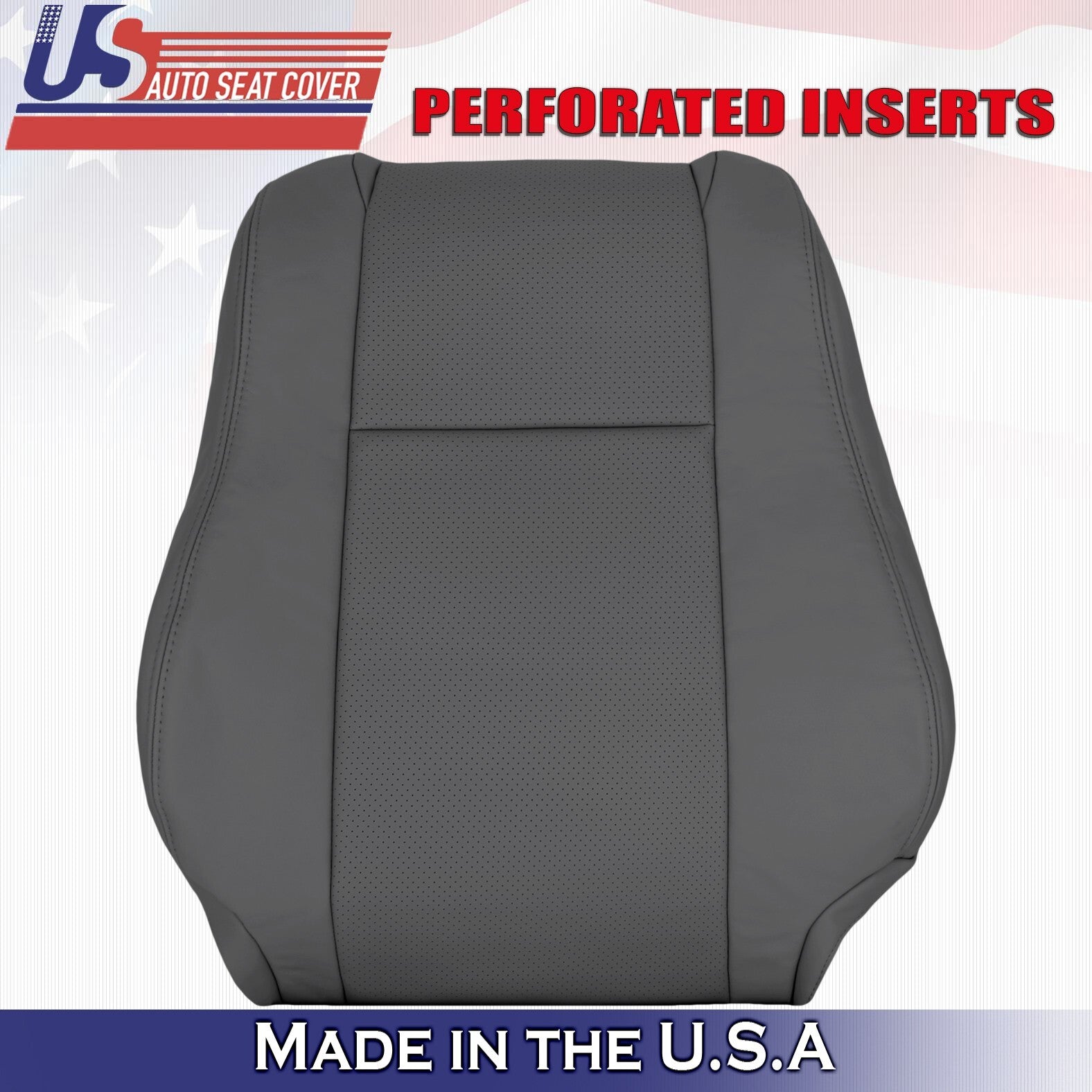 2004 - 2008 FOR Toyota Solara Driver & Passenger Bottoms&Tops Leather Cover Gray