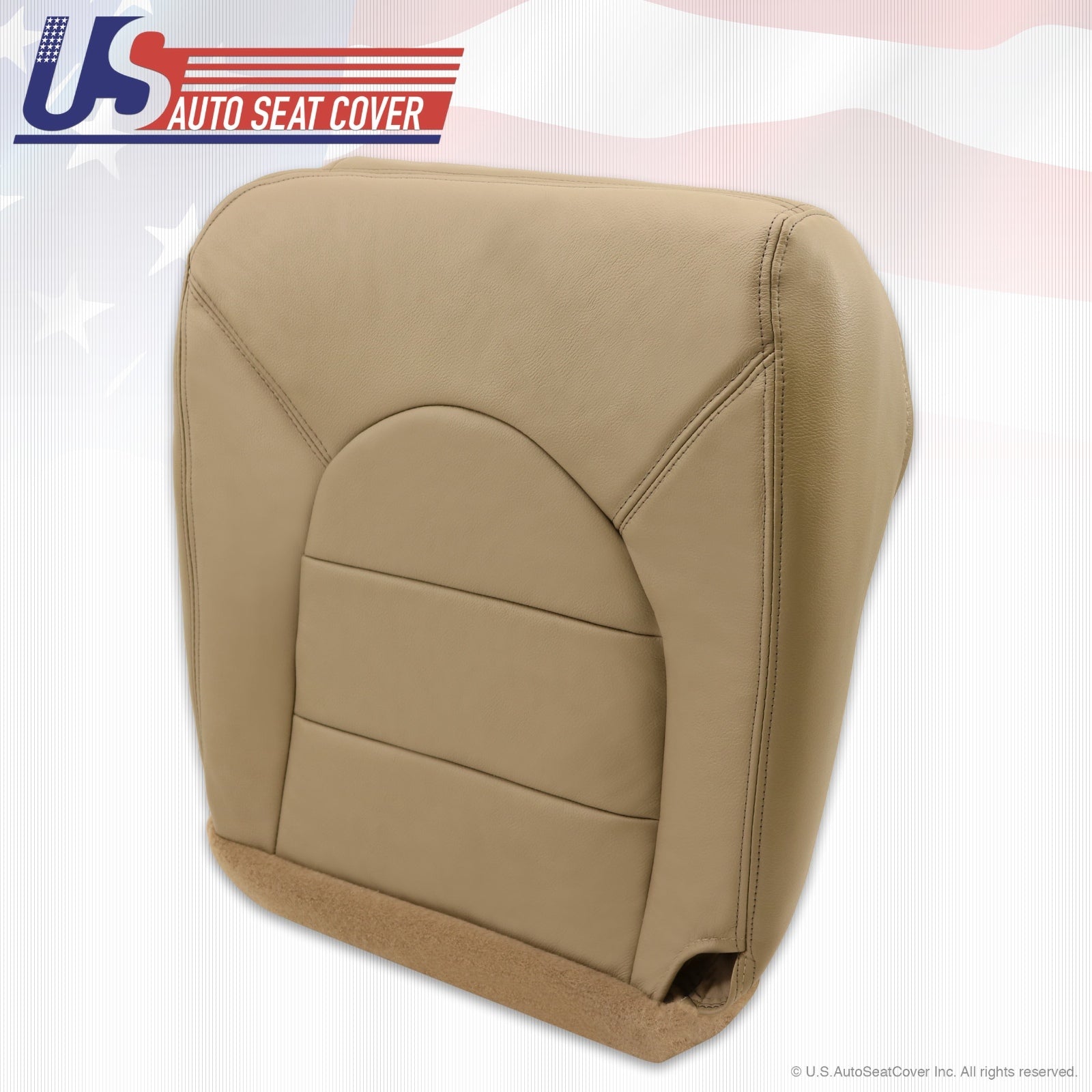 1999 Ford F250 F350 Lariat Driver Bottom Replacement vinyl Seat Cover prairi Tan