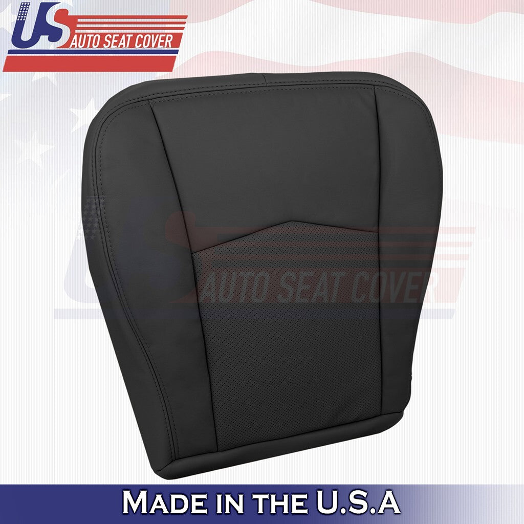 2004 to 2009 For Cadillac SRX Front 2x Bottoms & 2x Tops Leather Cover Black