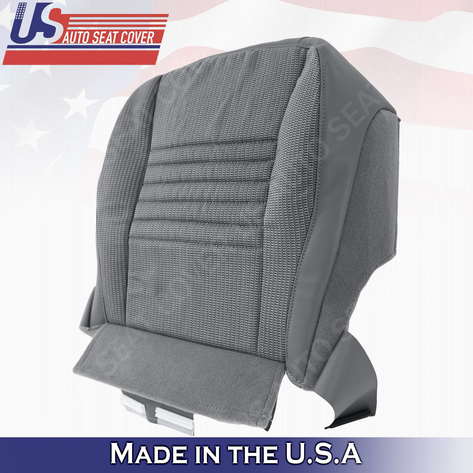 Passenger lower 2006 to 2009 For Dodge Ram 1500 single-Cab Cloth Seat Cover Gray