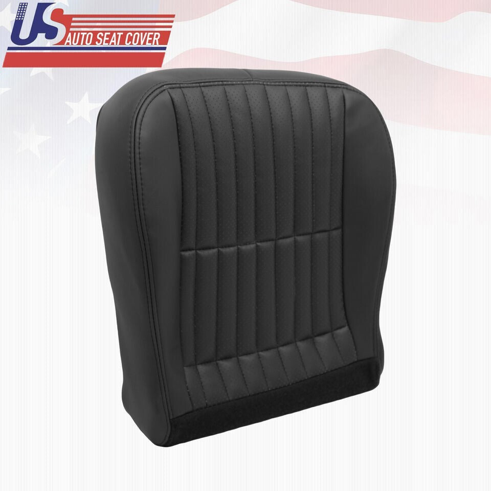 1997 to 2002 For Chevy Camaro Driver Bottom &Top Perforated Leather Cover Black