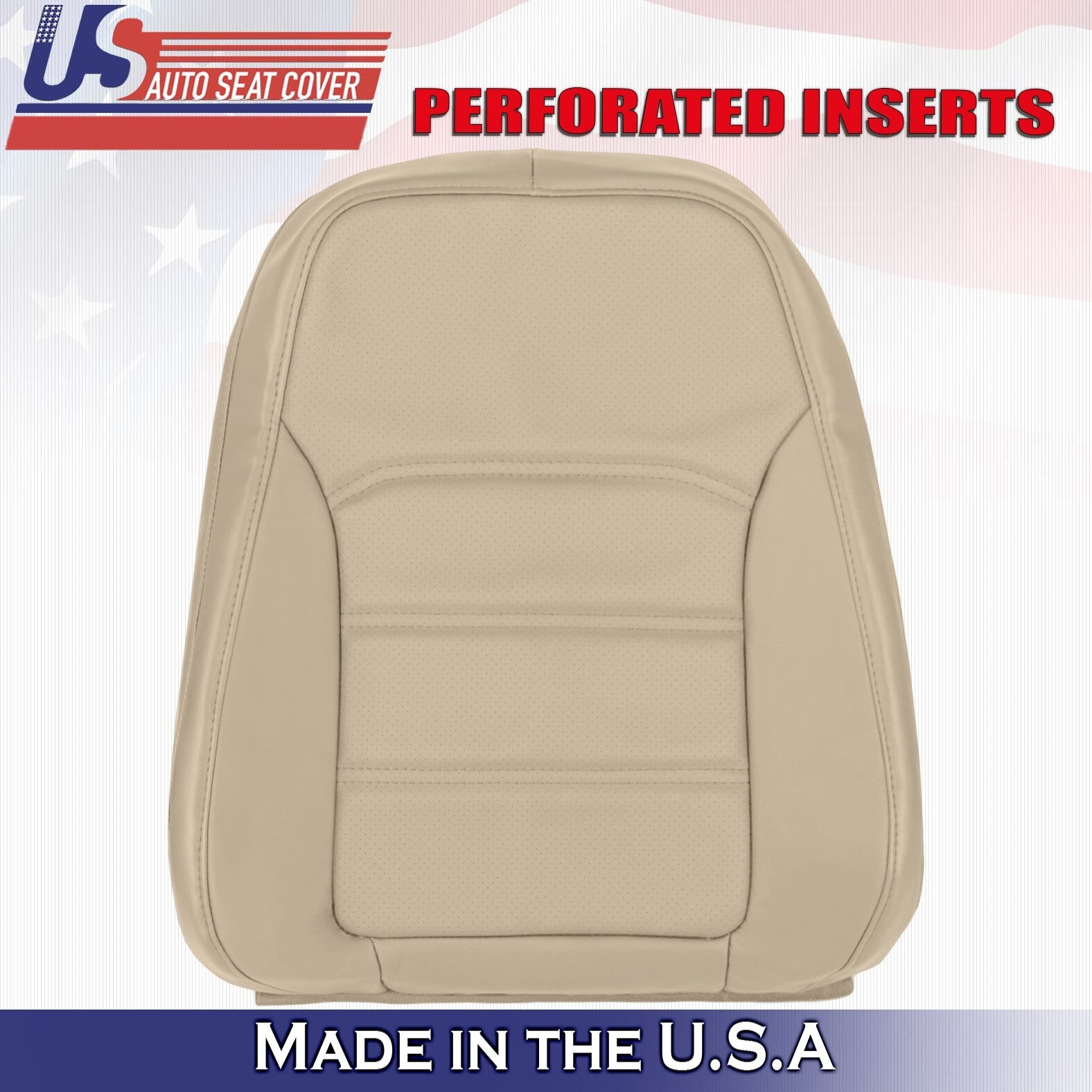 2012 to 2020 Fits Volkswagen Passat Driver & Passenger Tops Leather Cover Tan