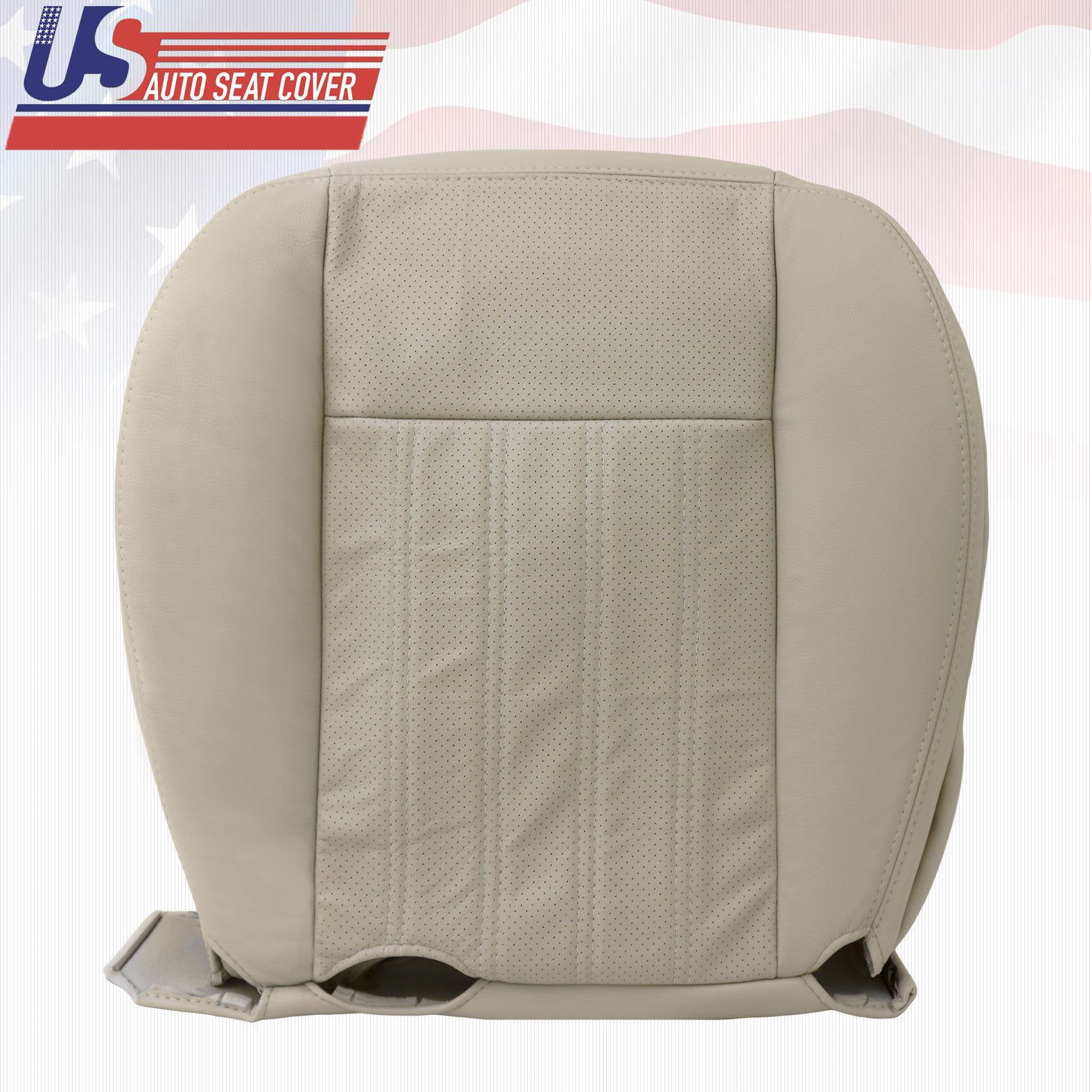 For 2003 and 2004 Lincoln Aviator Perforated Seat Cushion Cover Light tan bottom