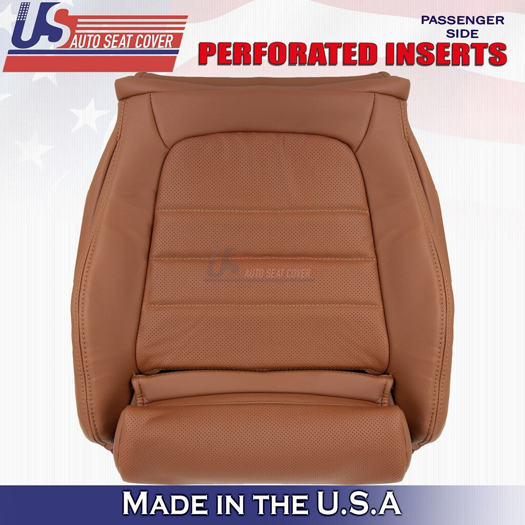 2015 to 2021 For Mercedes Benz C350 Passenger Bottom &Top Vinyl Seat Cover Brown