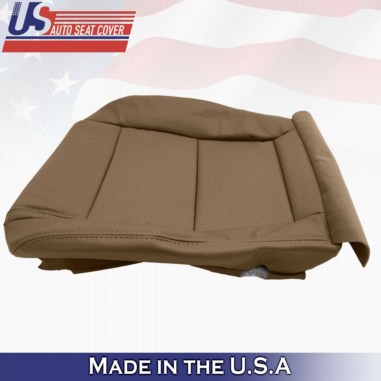 2004 For Acura MDX Passenger Top & Bottom Synthetic Leather Seat Covers Tan