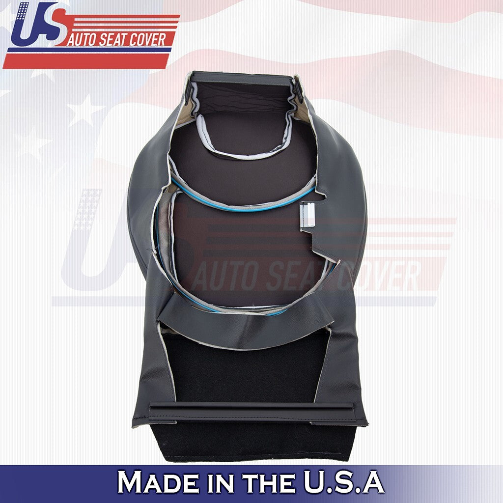 2015 to 2023 For Jeep Cherokee Driver & Passenger Bottoms Leather Cover Black