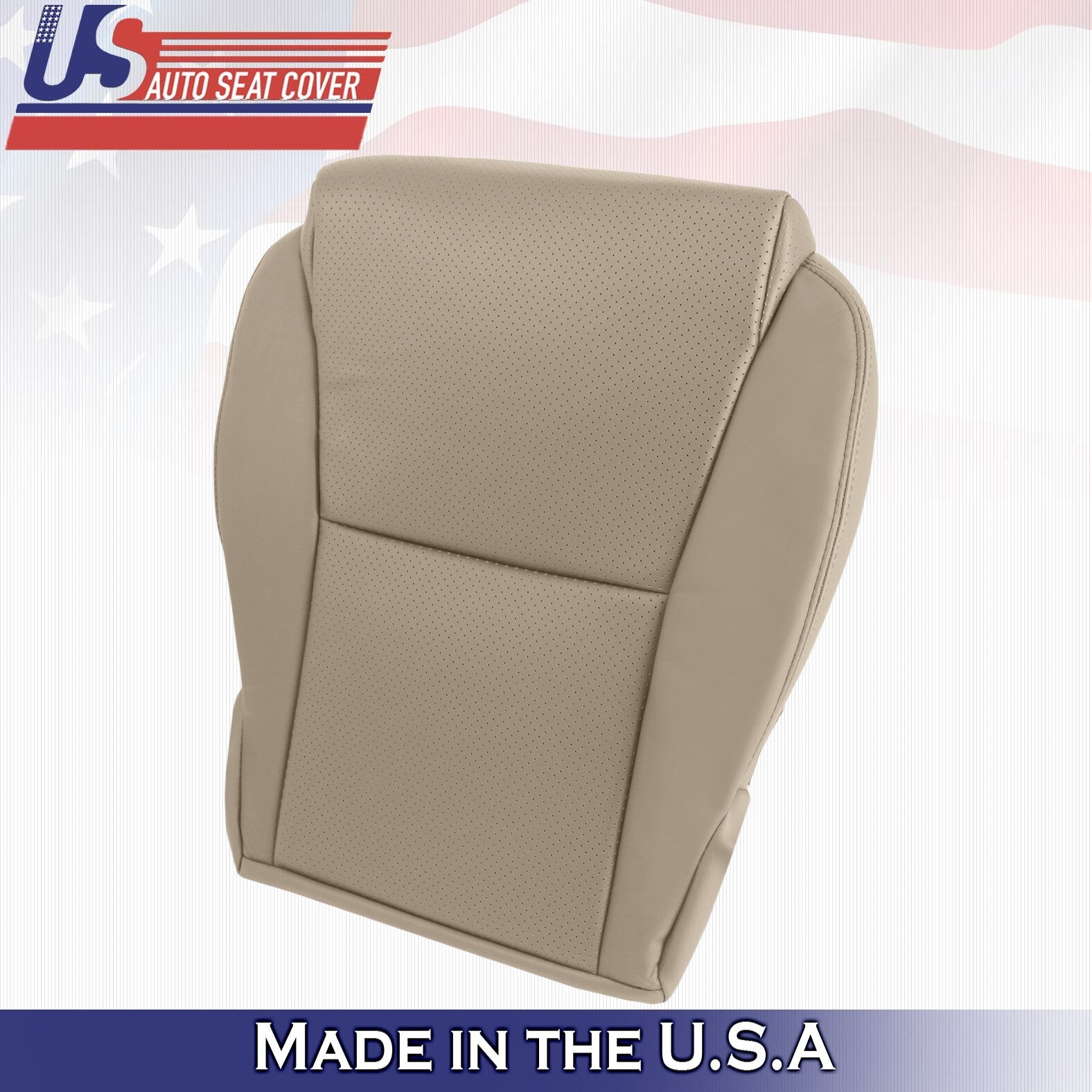 2007 For Toyota Solara Convertible Front Passenger Bottom Leather Seat Cover Tan