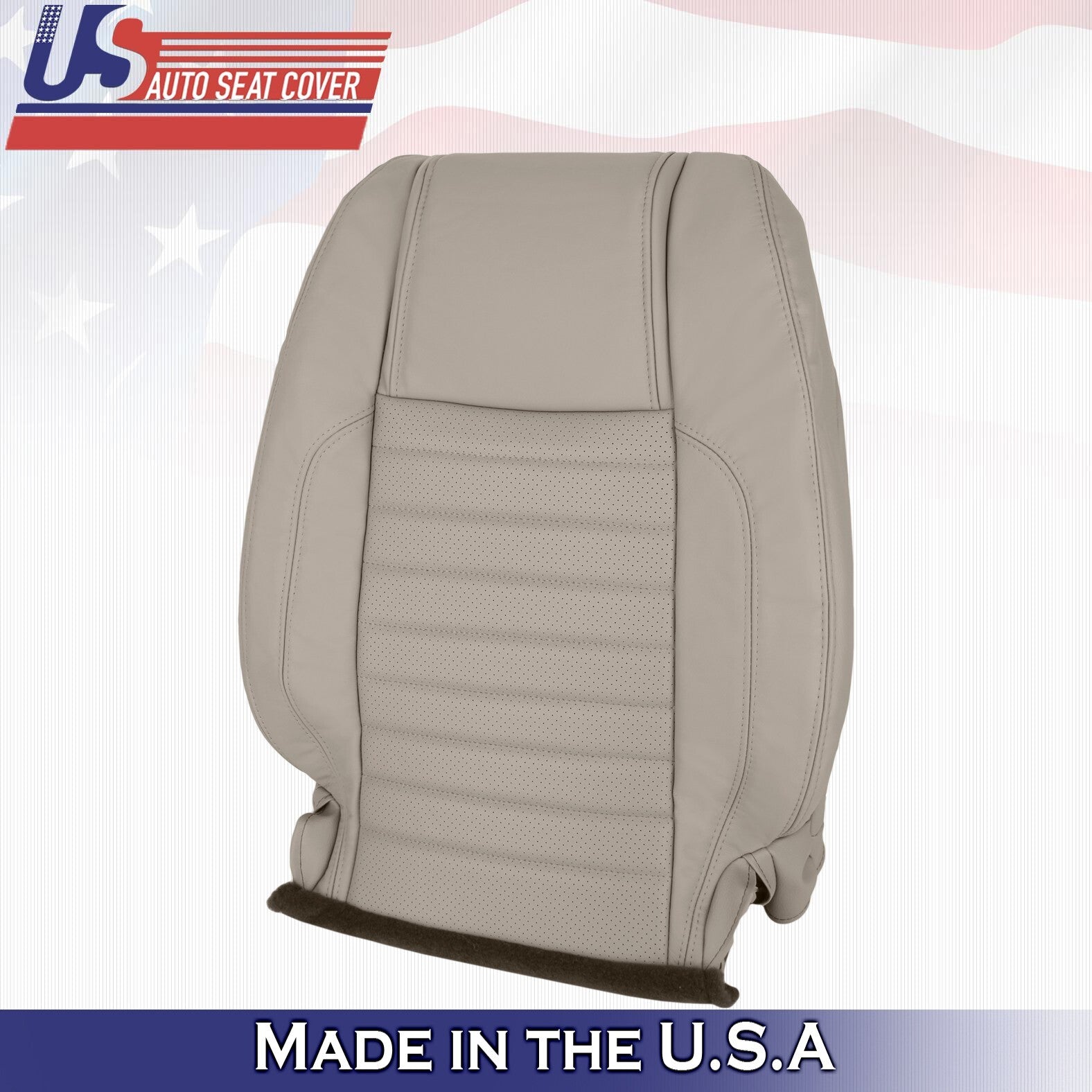 2010 to 2014 Fits Ford Mustang GT Passenger Top Synthetic Leather Cover Lt Stone