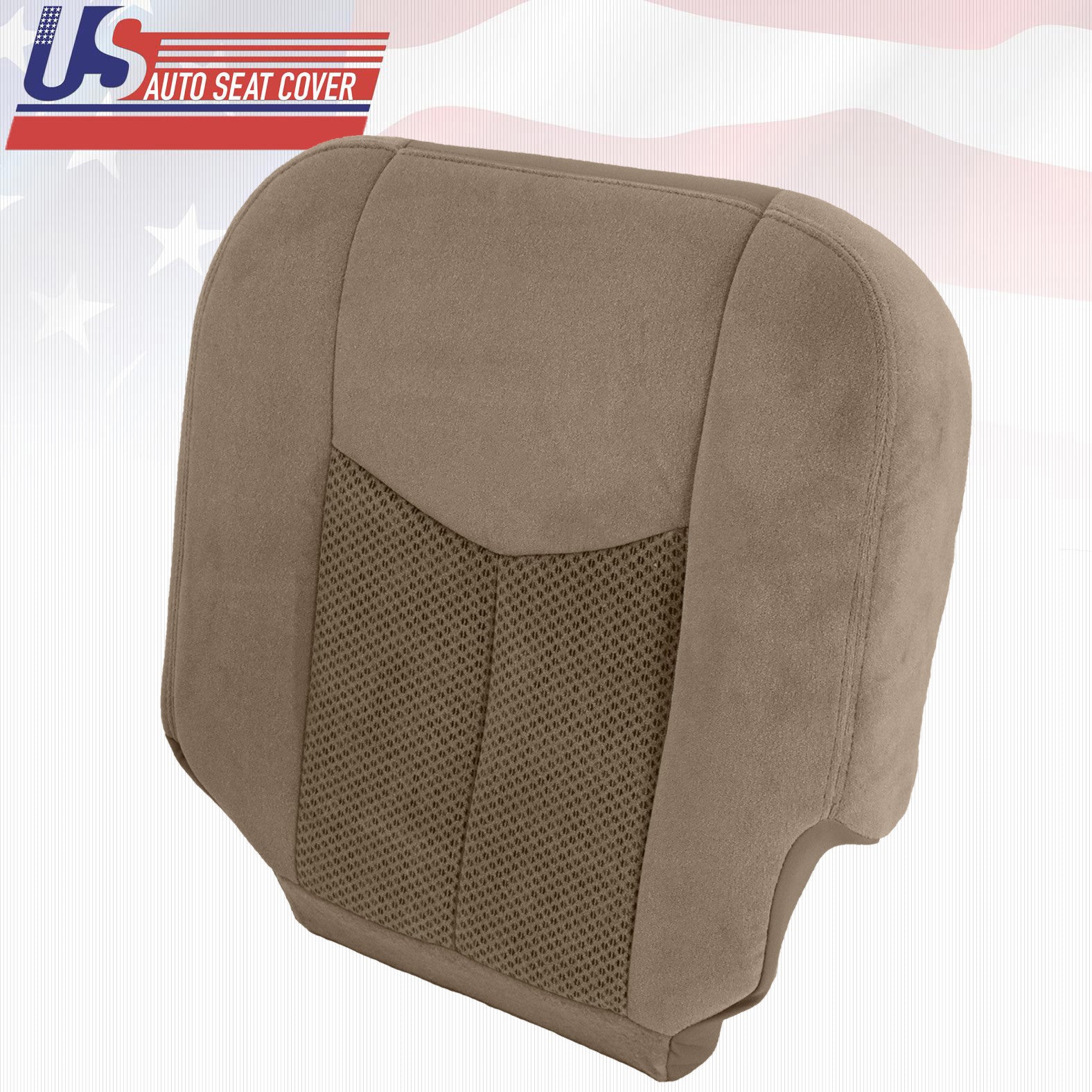 2003 2004 Chevy Suburban 2500 - Driver Bottom Cloth Replacement Seat Cover TAN