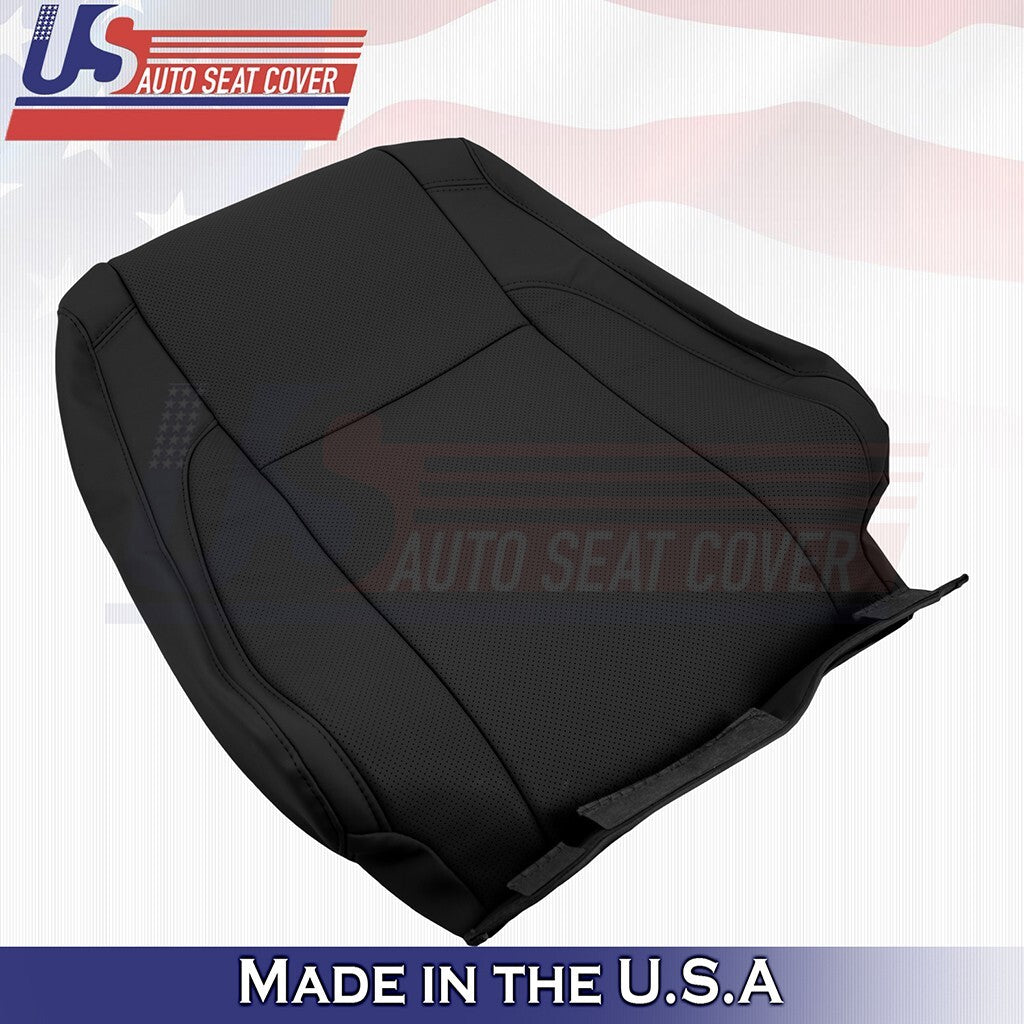 2014-2019 For Toyota Highlander Driver &Passenger Top Bottom Leather Cover Black