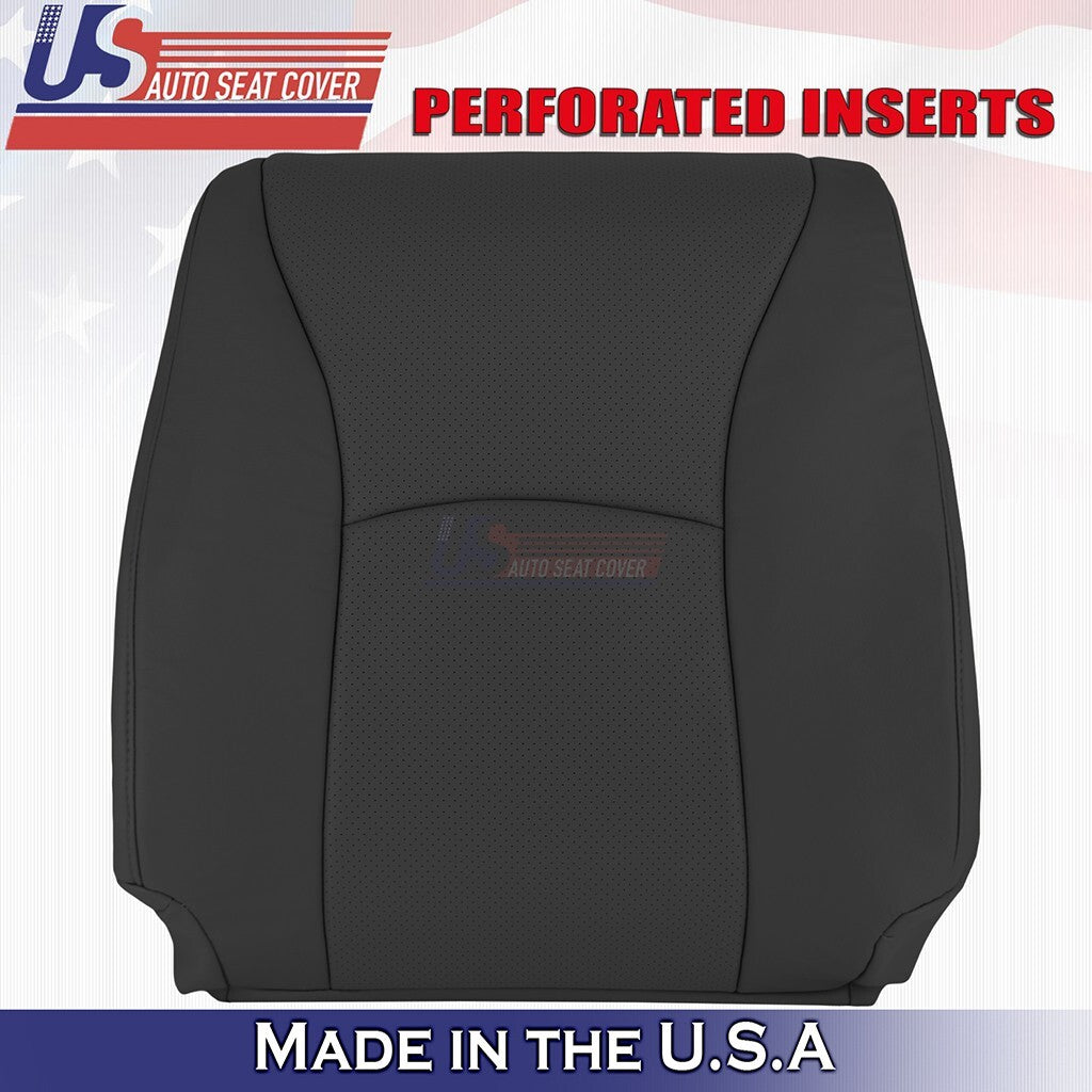 2004 to 2007 For Toyota Highlander Driver & Passenger Tops Leather Cover Black