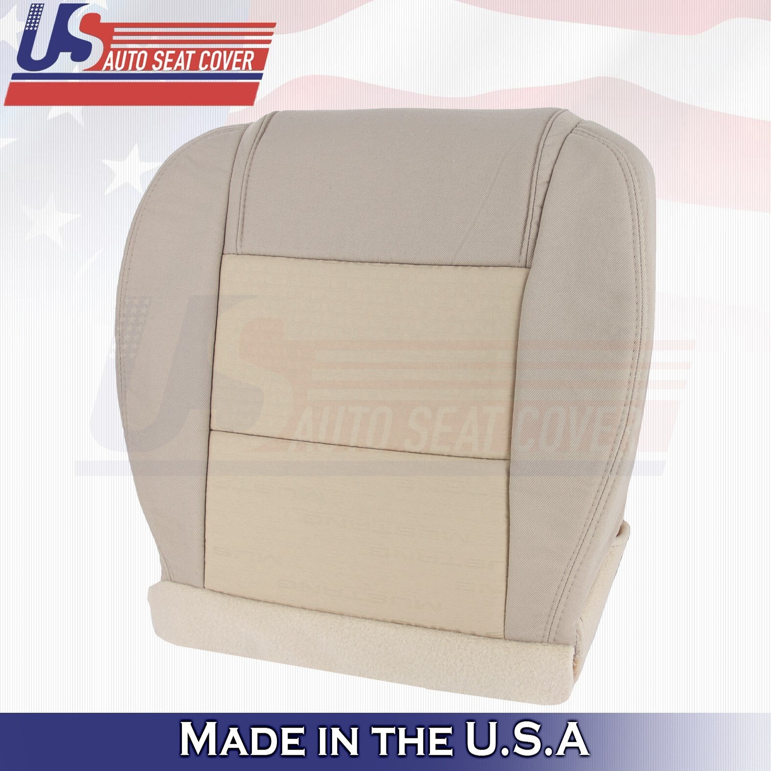 2005 2006 2007 For Ford Mustang Driver & Passenger Bottom Cloth Seat Covers Tan