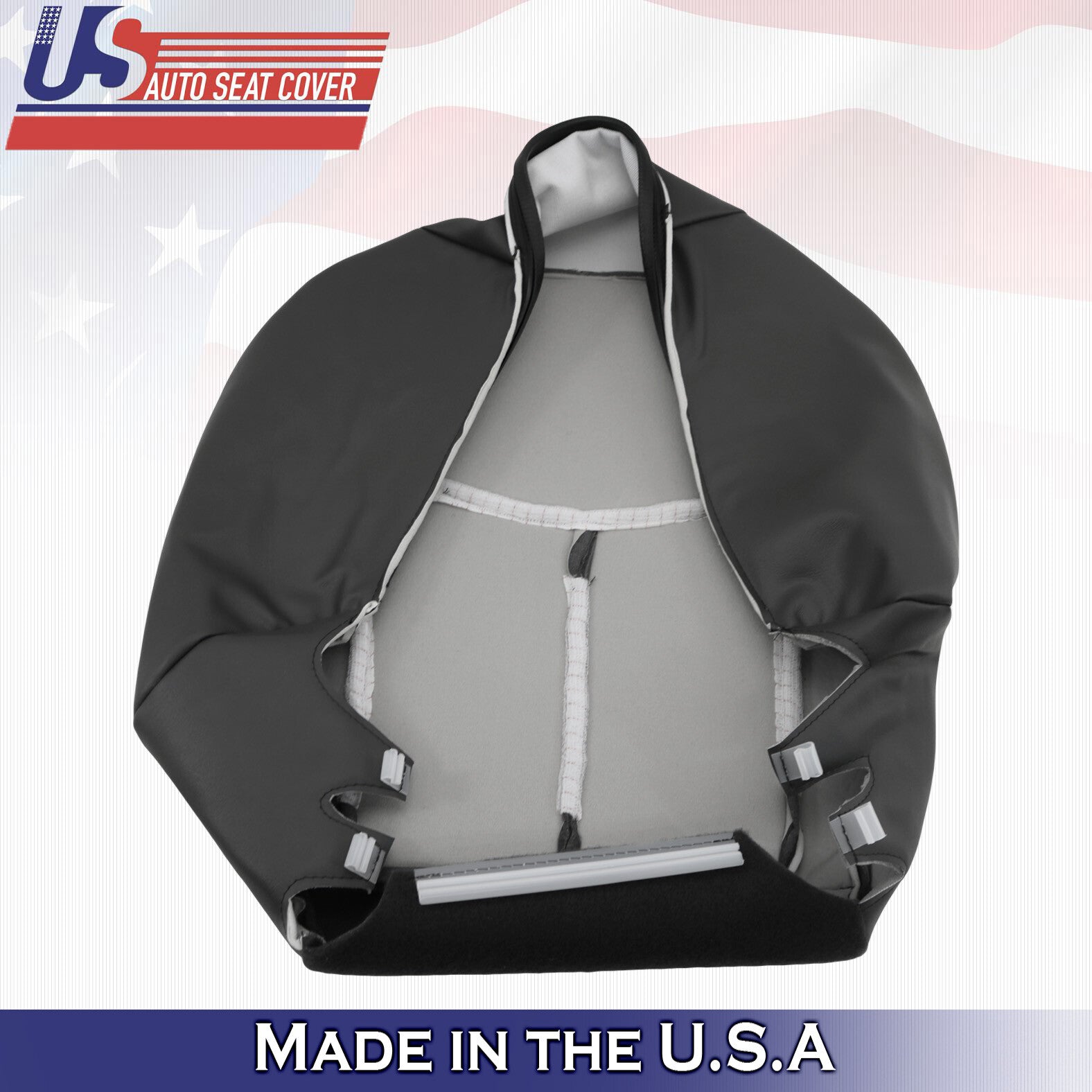 2003 2004 LOWER FRONT BOTTOM Leather-Cloth Seat Cover Dark Gray Chevy Avalanche