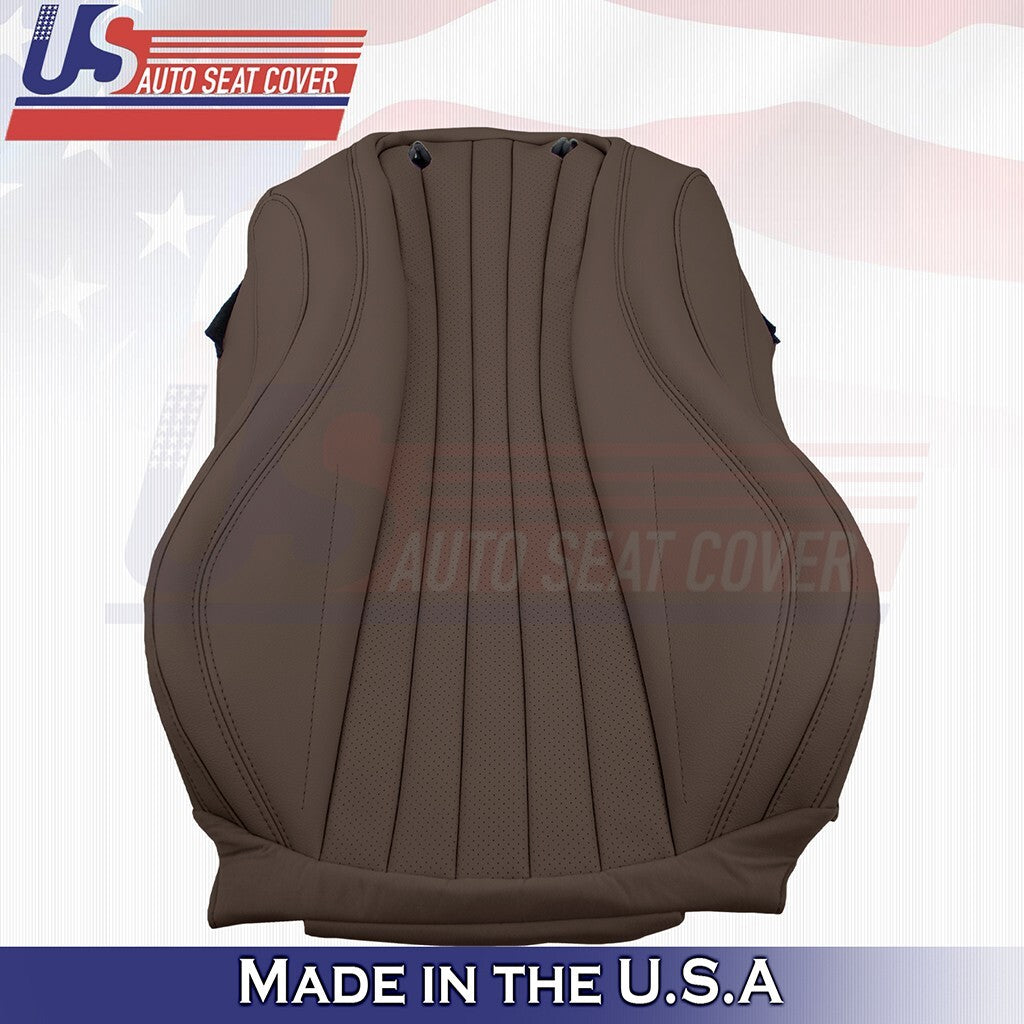 2017 to 2020 For Mercedes Benz E300 Driver Top& Bottom Synth Leather Cover Brown