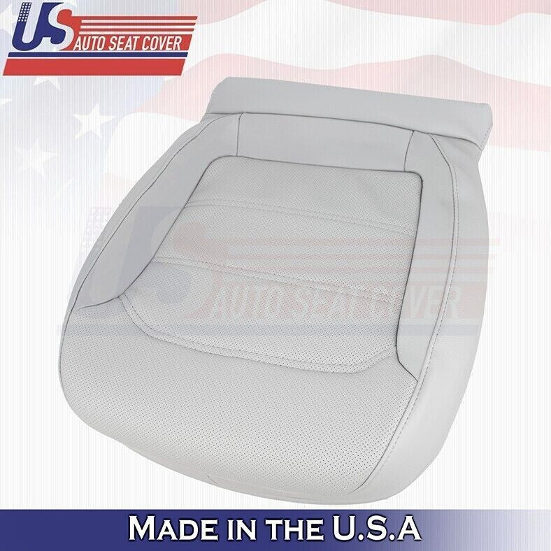 2012 to 2020 Fits Volkswagen Passat Driver Bottom & Top Leather Seat Cover Gray