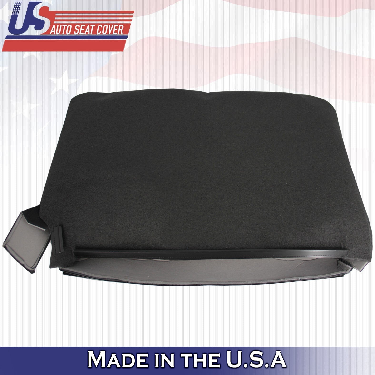 2009 For GMC Sierra 1500 2500 3500 Rear Driver Top & Bottom Cloth Covers Black