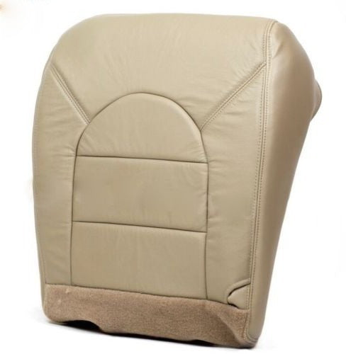 99 Ford F250 Lariat Driver & Passenger Bottom Replacement Leather Seat Cover Tan