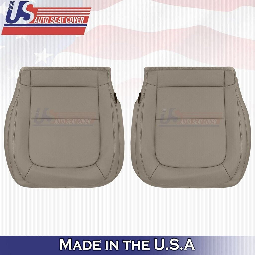 2015 to 2022 For GMC Canyon SLT Front Set Tops &Bottoms Leather Seat Cover Tan