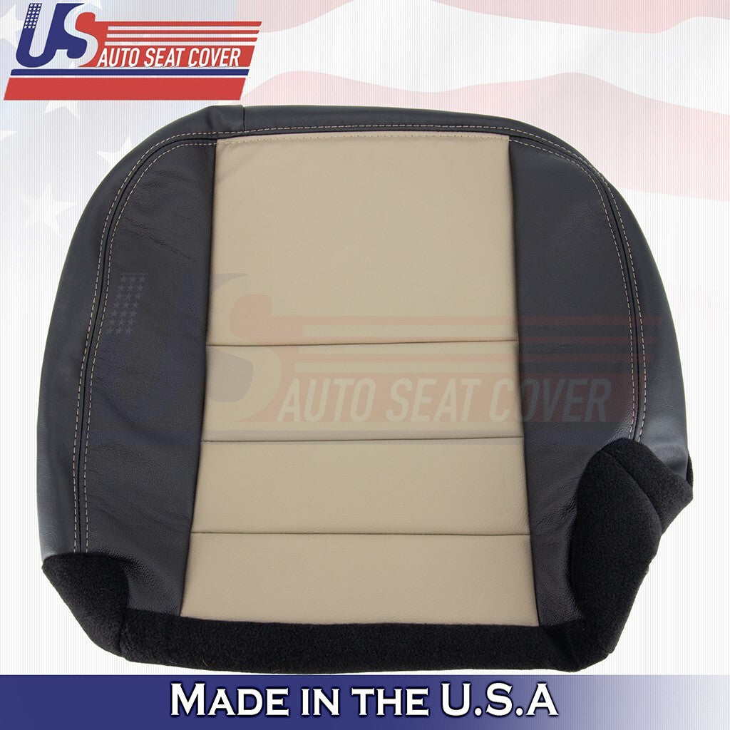 2nd Row Driver Bottom Cover Black/Tan Fits 2005 Ford Excursion Eddie Bauer