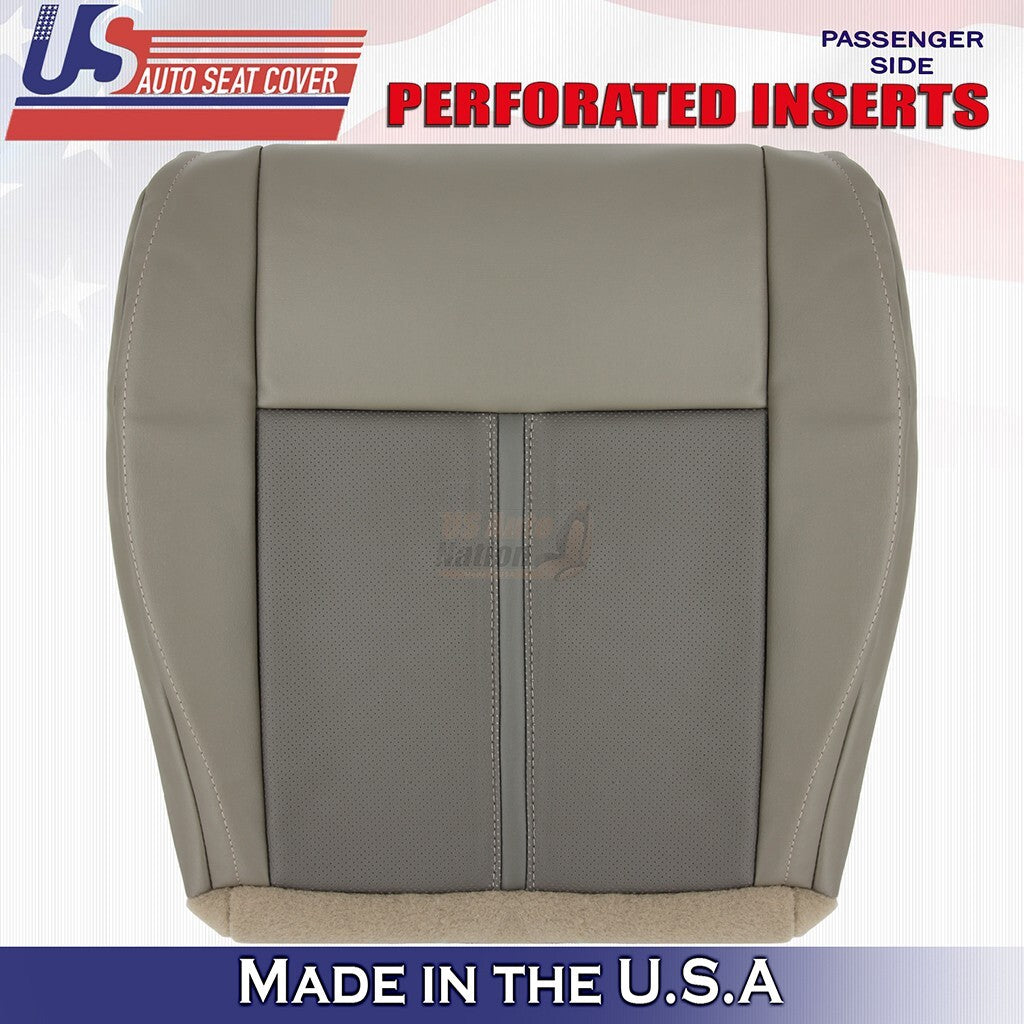 2005 to 2007 For Jeep Grand Cherokee Passenger Bottom & Top Leather Cover Tan