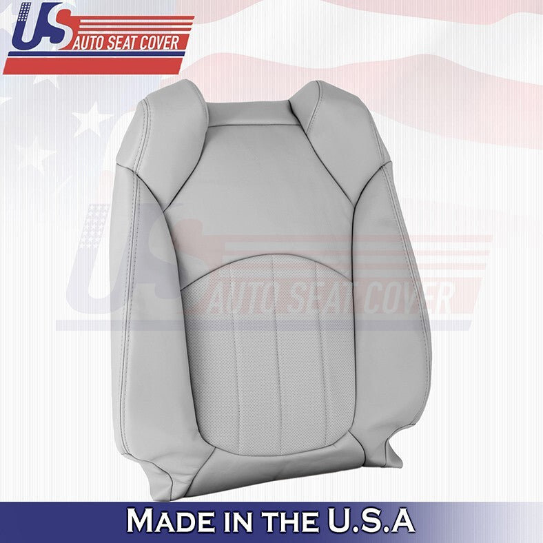 2008-2012 For Buick Enclave Driver & Passenger Top Perforated Leather Cover Gray