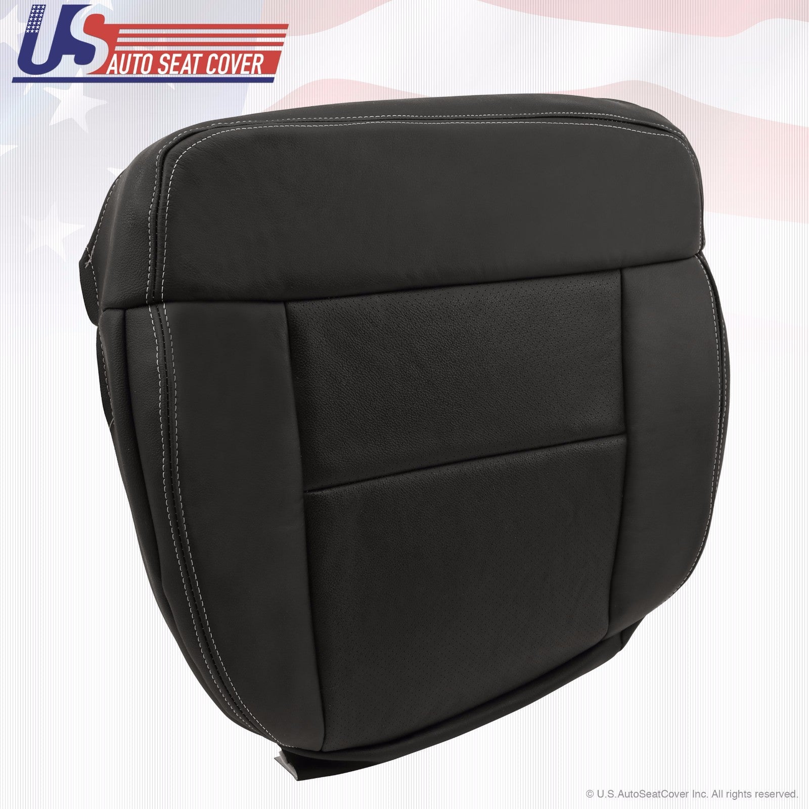 2004-2008 F-150 Lariat Driver/Passenger Bottom Perforated Leather Cover Black