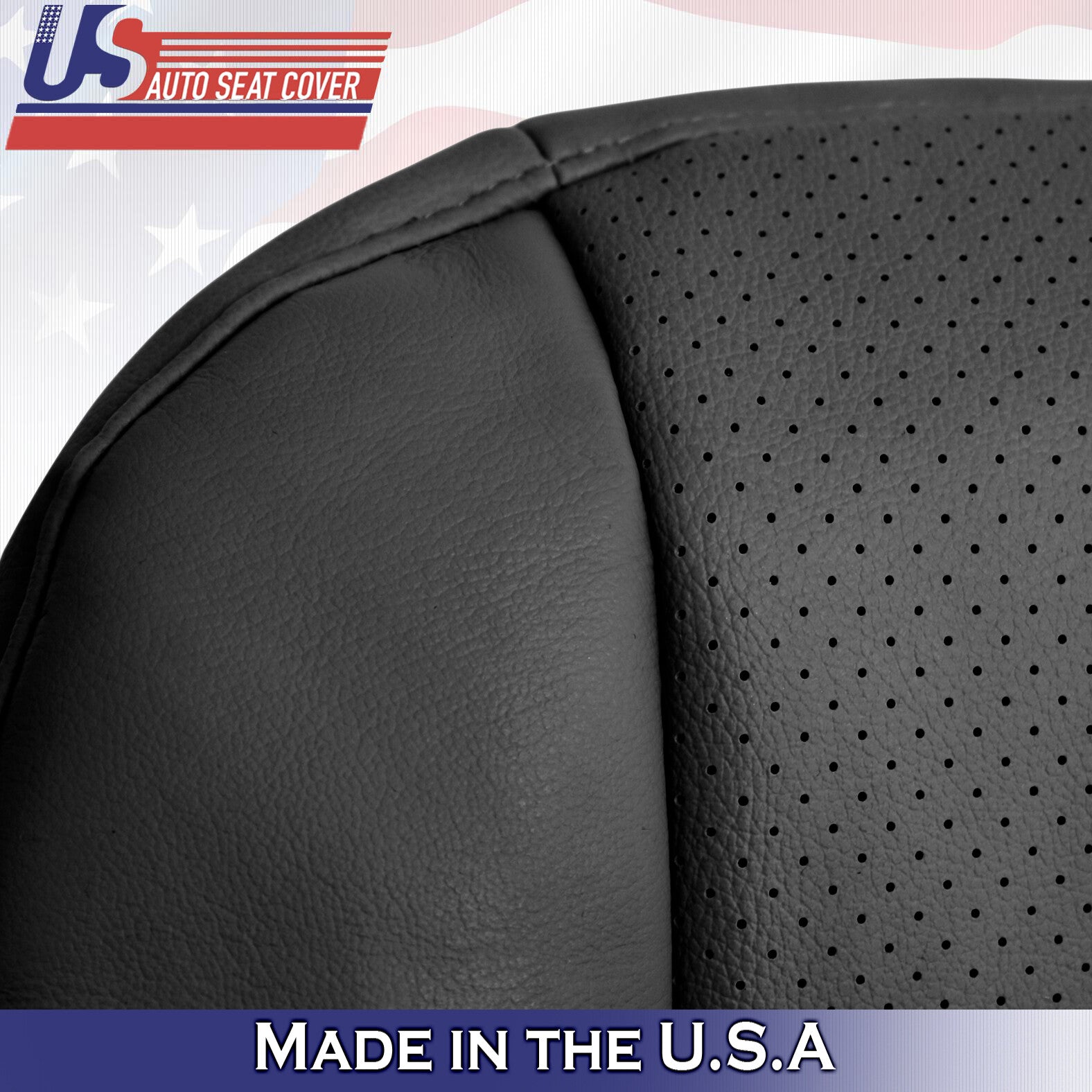 2005 2006 2007 2008 Fits Acura RL Driver & Passenger Bottoms Leather Cover Ebony