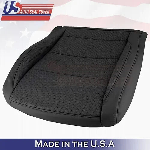 2006 -2010 Fits Volkswagen Jetta Passenger Bottom Perforated Leather Cover Black