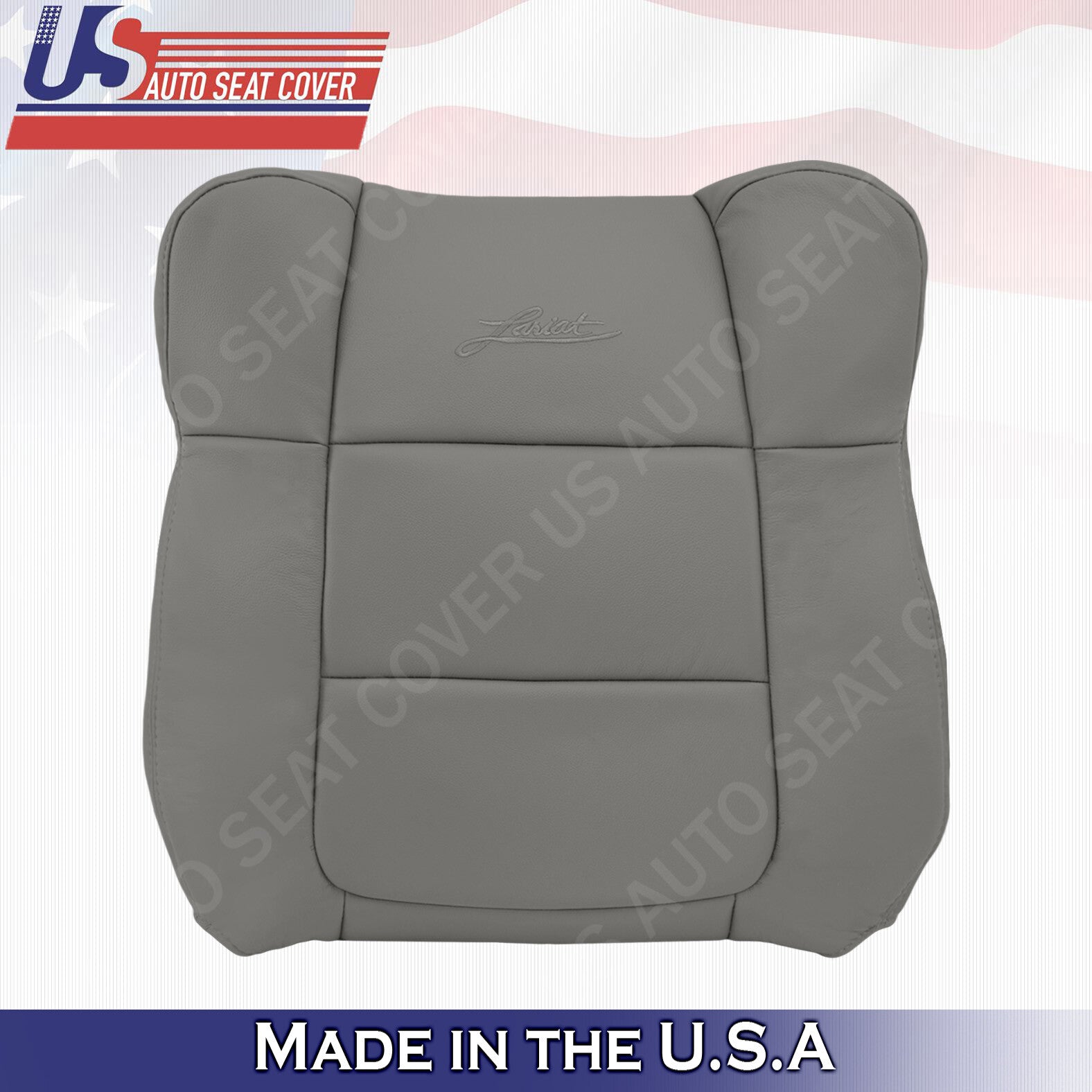 2001 2002 2003 Ford F150 Lariat Driver TOP Replacement Leather Cover Gray