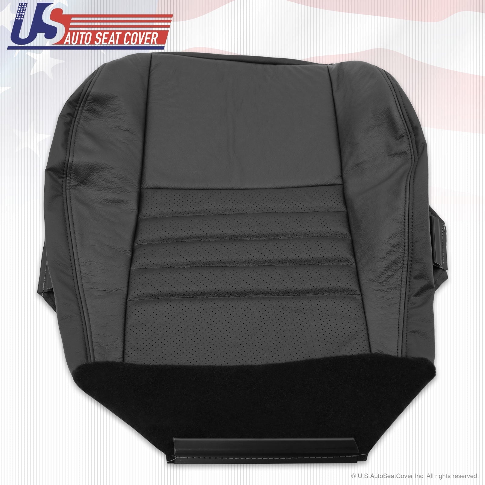 1999 2000 2001 2002 2003 2004 Ford Mustang GT V8 Driver Bottom Seat Cover Black