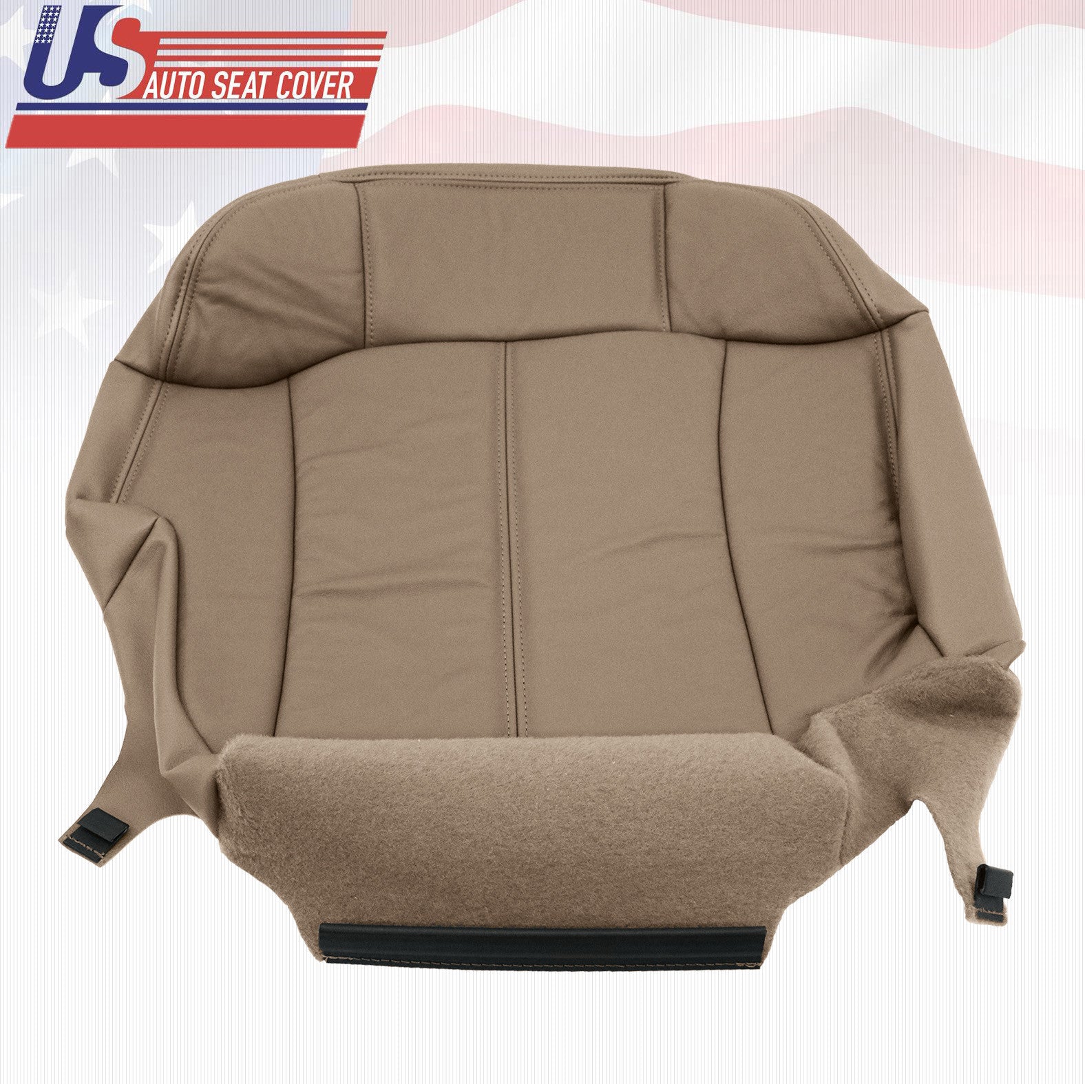 2001 2002 GMC Sierra 3500 Driver & Passenger Bottom Synthetic Leather Cover Tan