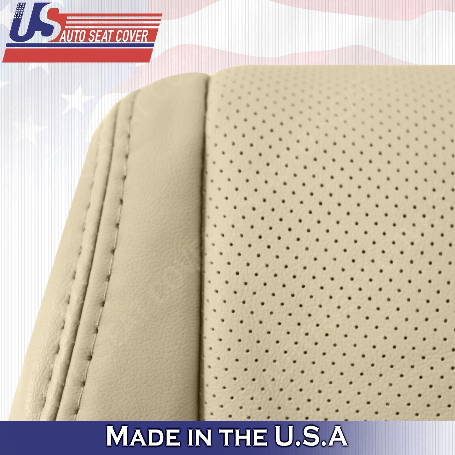2011 2012 For Acura RDX Passenger Top & Bottom Synthetic Perf Leather Covers Tan