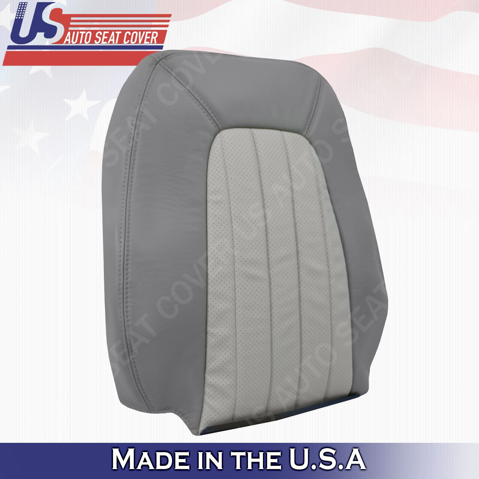 2002 2003 2004 2005 Mercury Mountaineer Driver TOP PERF. Leather Seat Cover GRAY