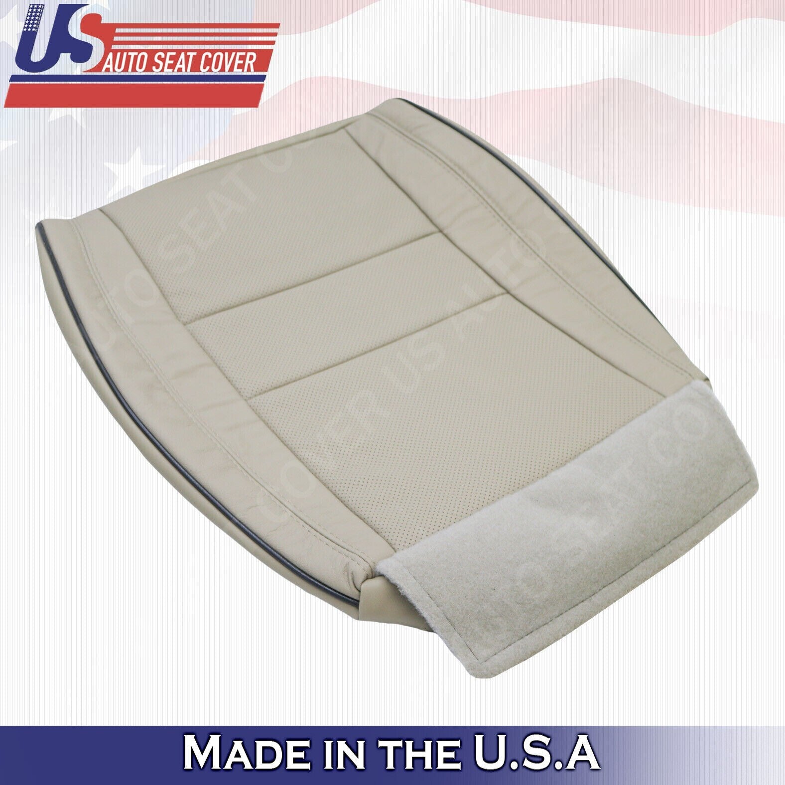 2017 For Jeep Grand Cherokee OVERLAND Passenger Top & Bottom Leather Covers Tan