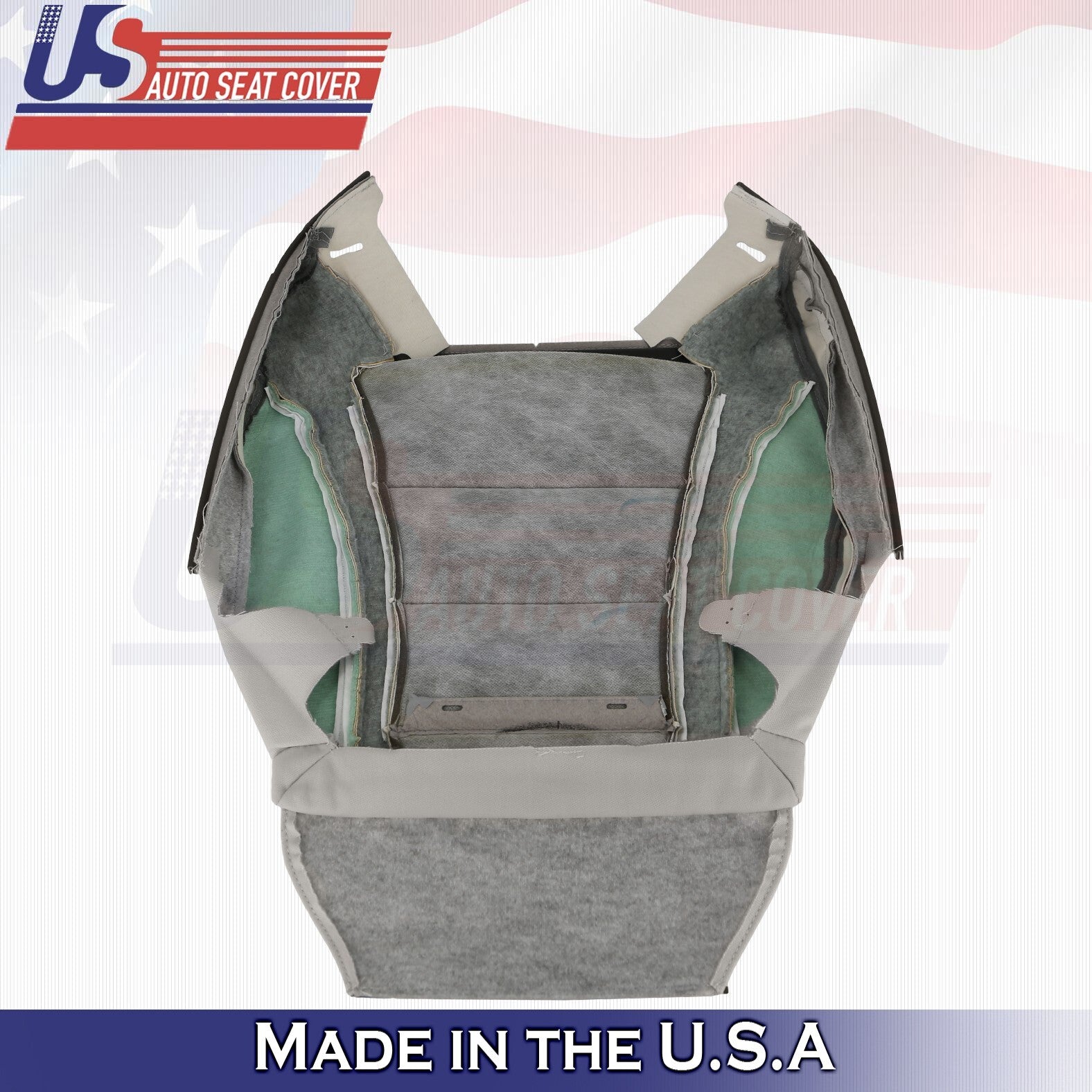 2015 to 2021 For Mercedes Benz C-Class Passenger Bottom Leather Seat Cover Gray