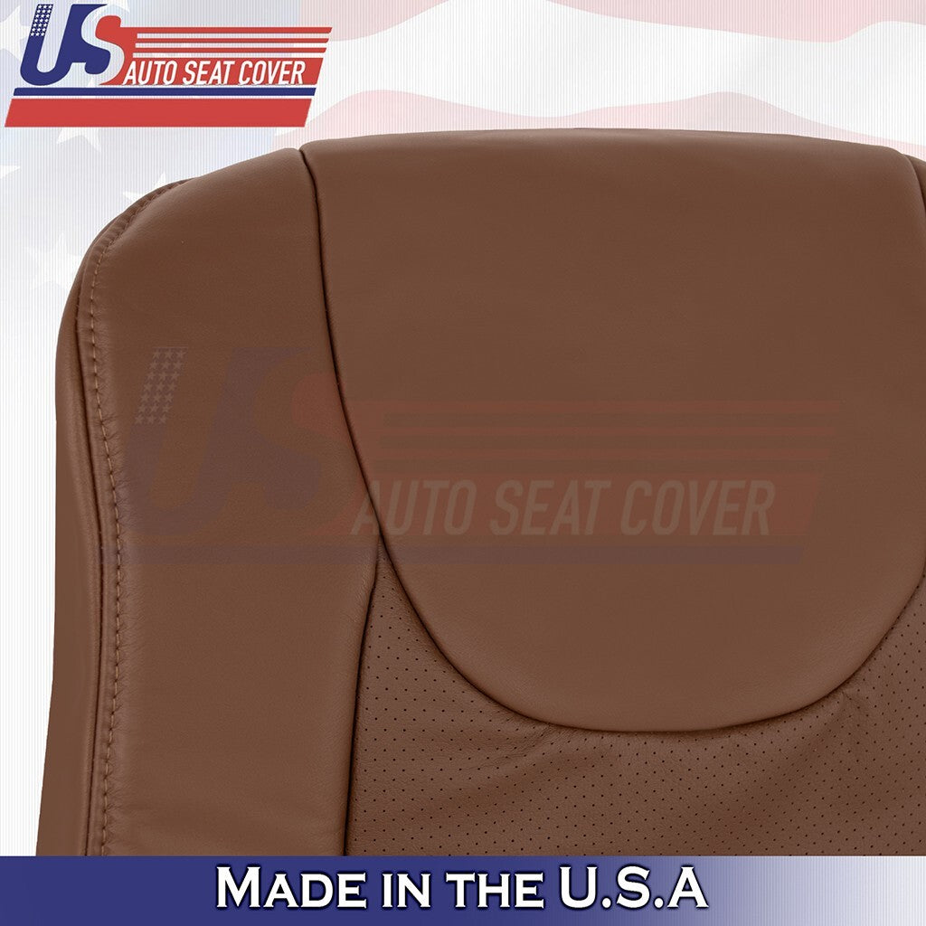 2013 2014 2015 For Lexus RX350 Driver Bottom & Top Perf Leather Cover Saddle