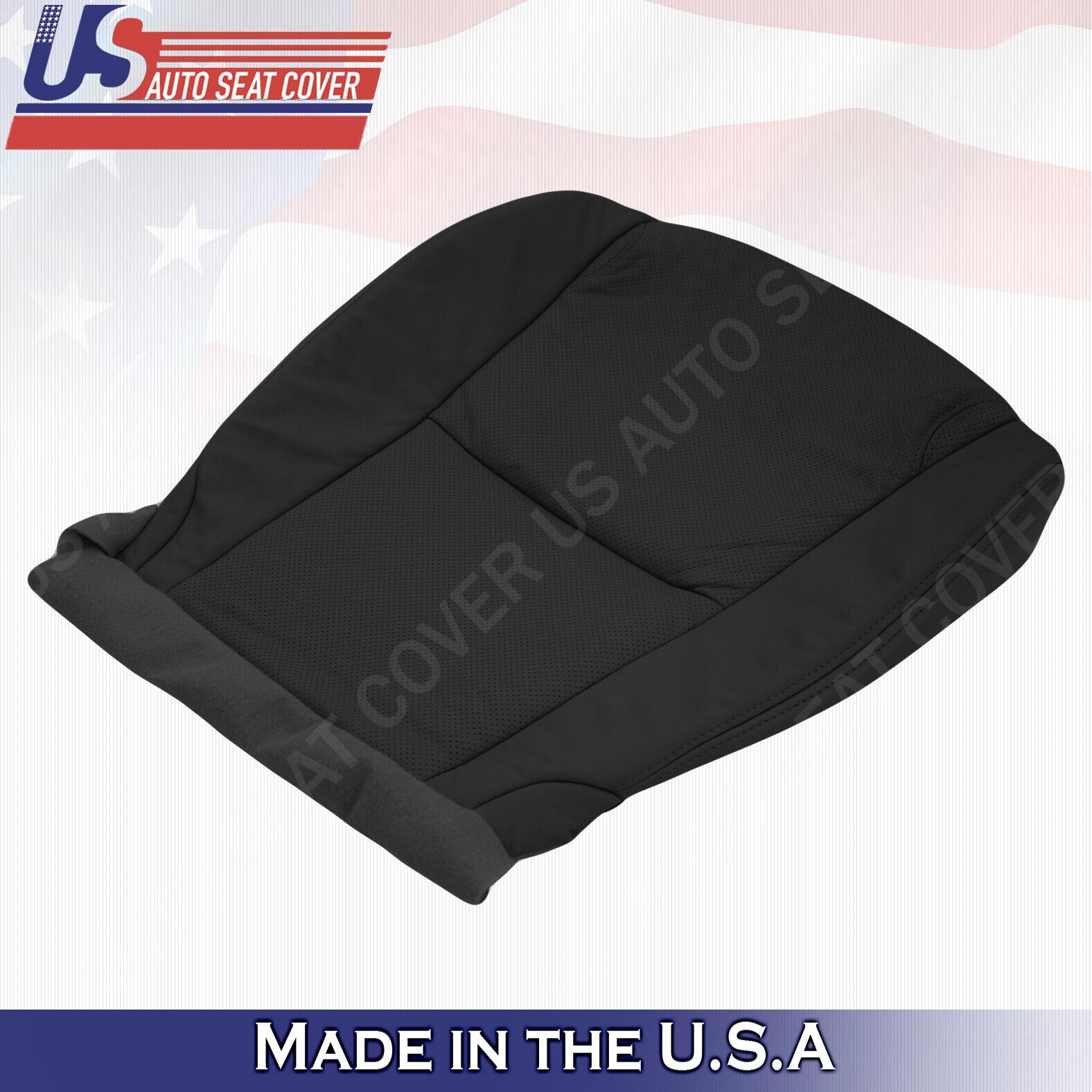 For 2006 to 2011 Lexus GS350 Passenger Bottom Leather Perf Seat Cover Black