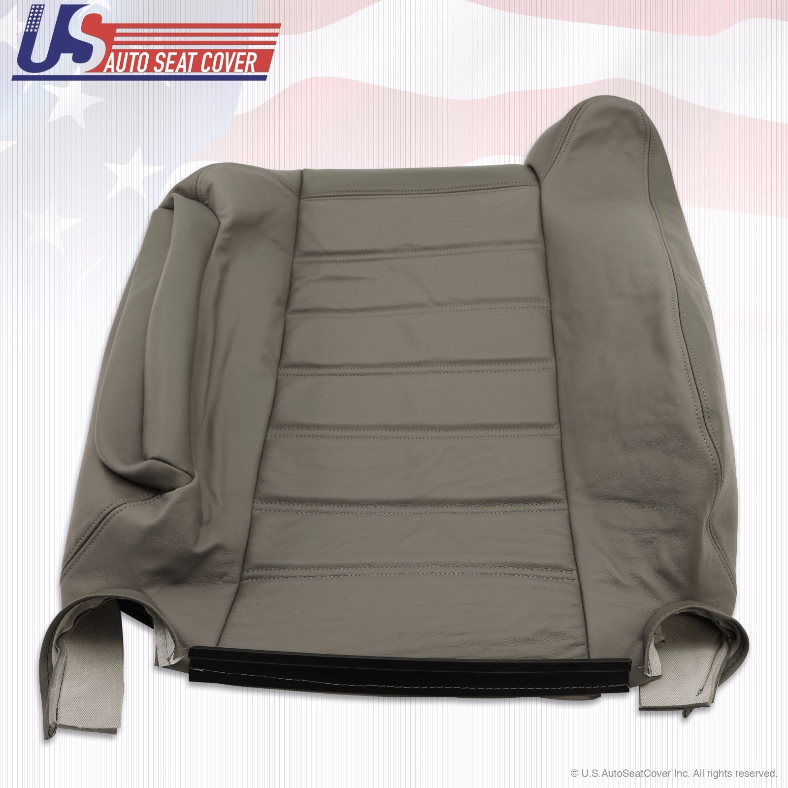 2003 Hummer H2 Driver Bottom-Lean Back-Armrest Synthetic Leather Cover Gray