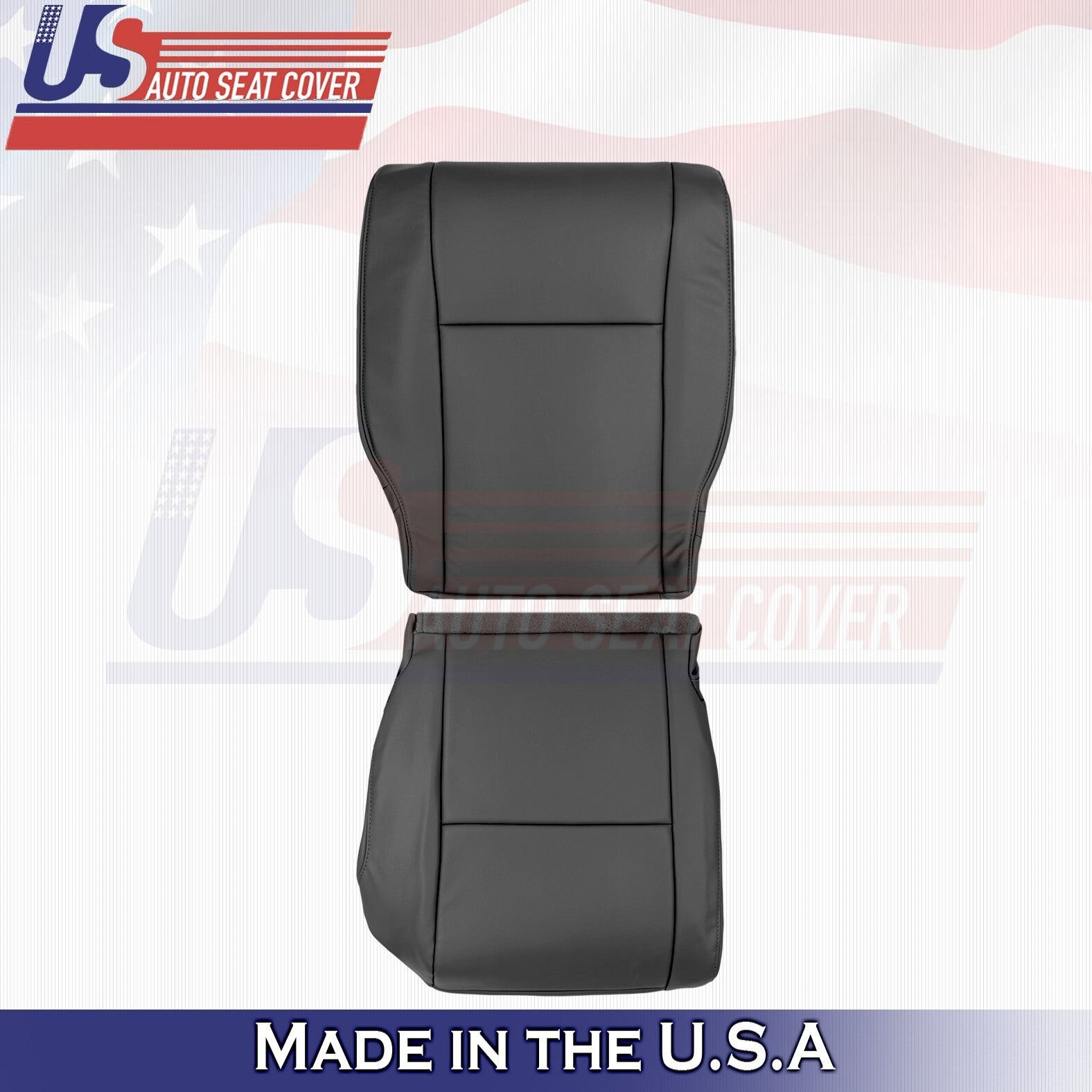 2007-2010 FitsToyota Tundra Rear Driver Passenger Tops&BottomsLeather Cover Gray