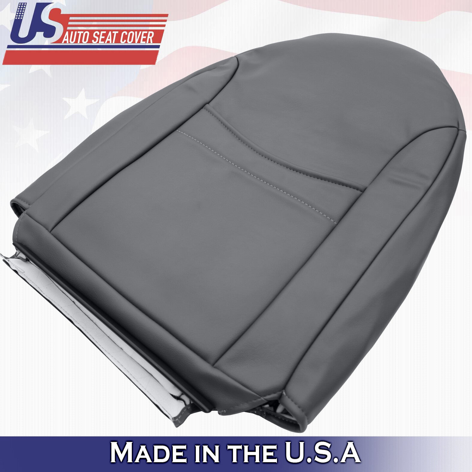 2001 2002 2003 Ford Explorer Sport Front Passenger Top Leather Seat Cover Gray