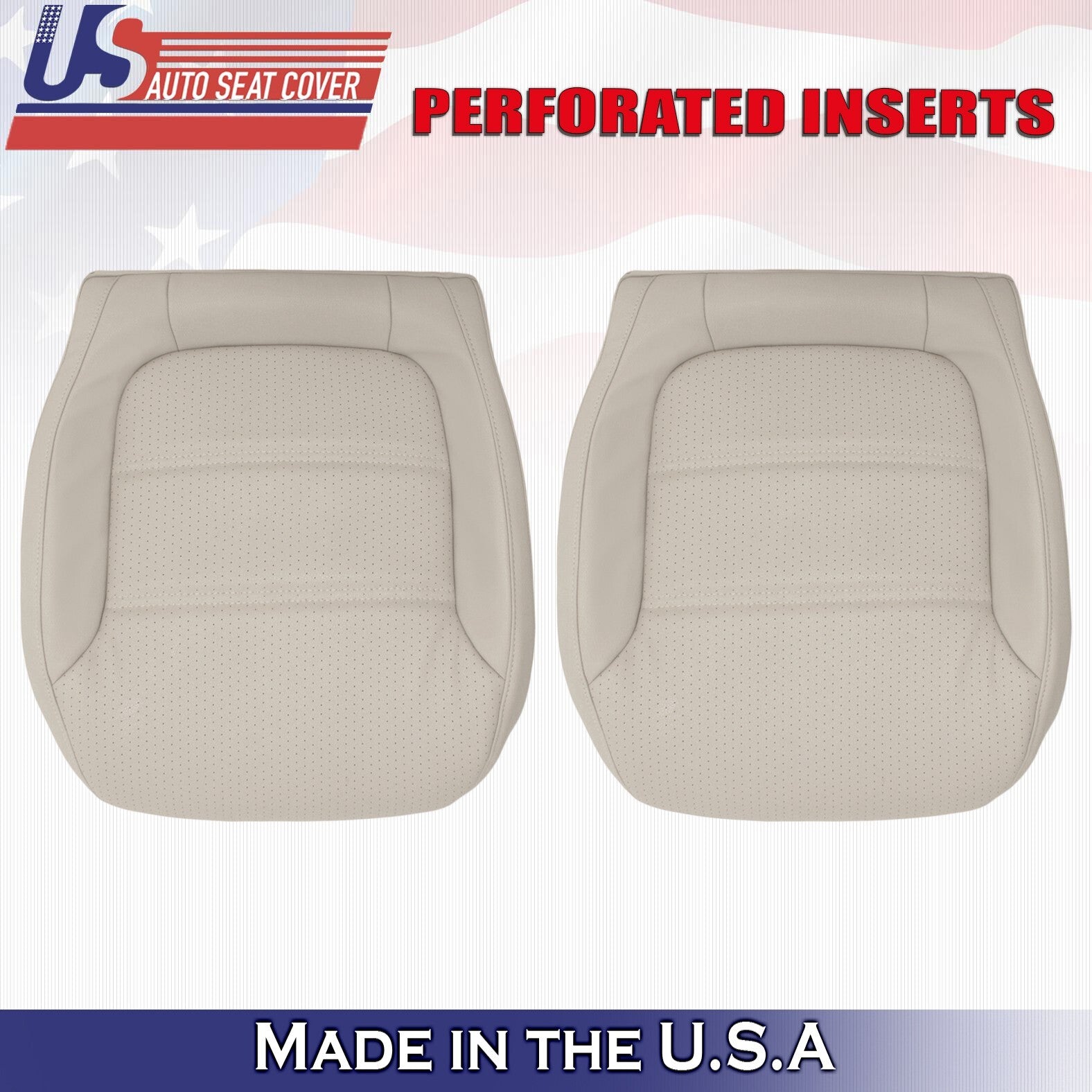 2011 - 2017 Fits Volkswagen Jetta Driver &Passenger Bottoms Leather Cover Tan