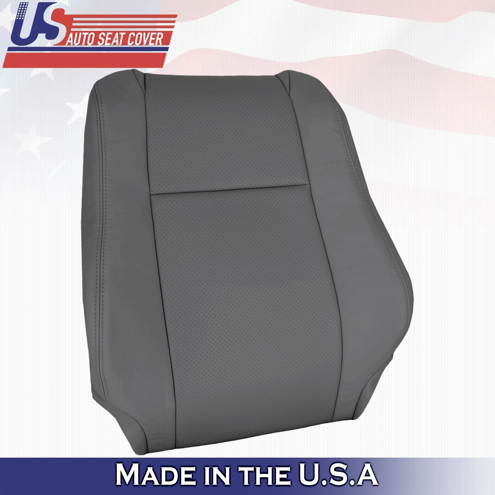 2004-2008 FITS Toyota Solara Driver Top Perforated Leather Cover Dark Gray