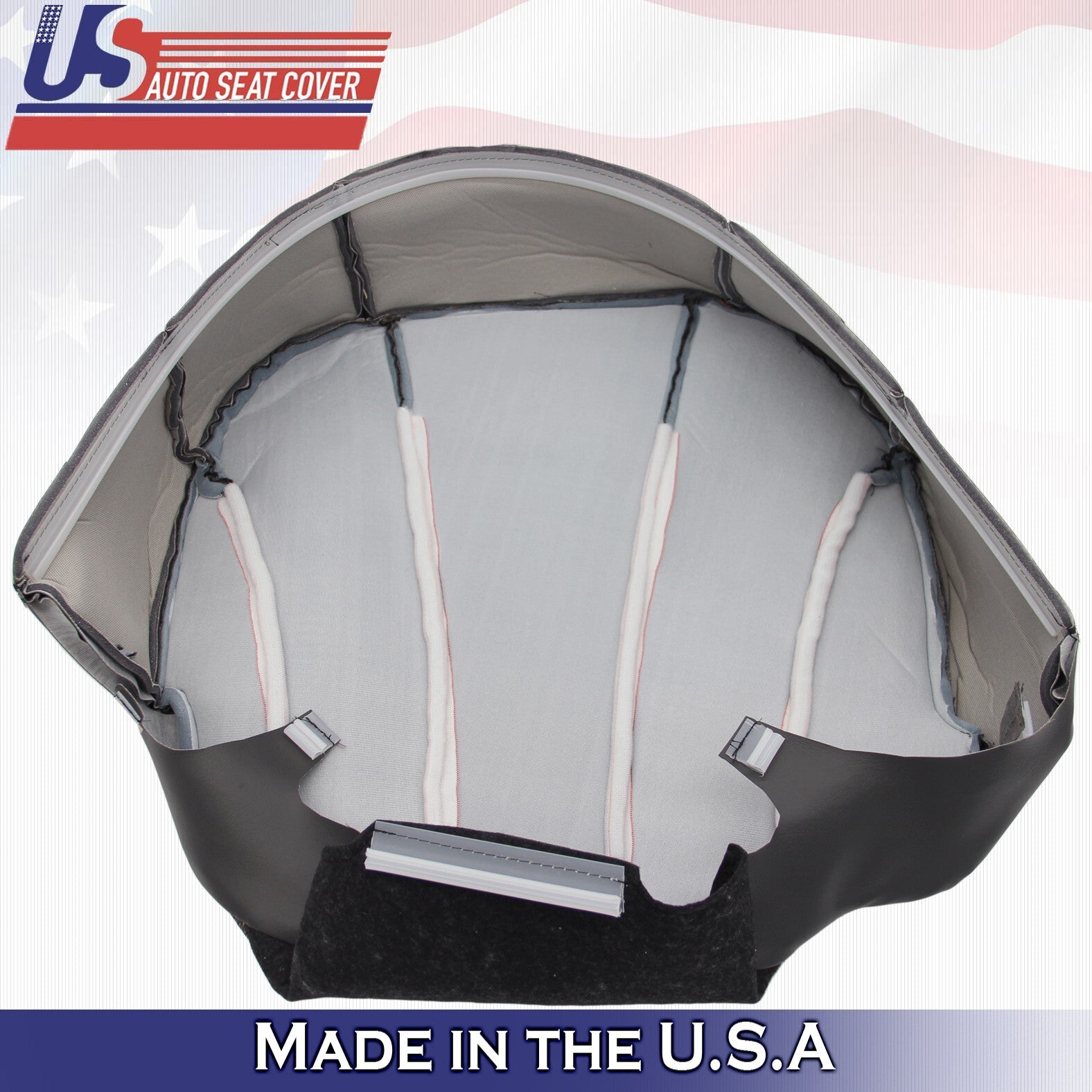 1999-2002 Fits Chevy Silverado WT Cloth Passenger Top & Bottom Seat Covers Gray