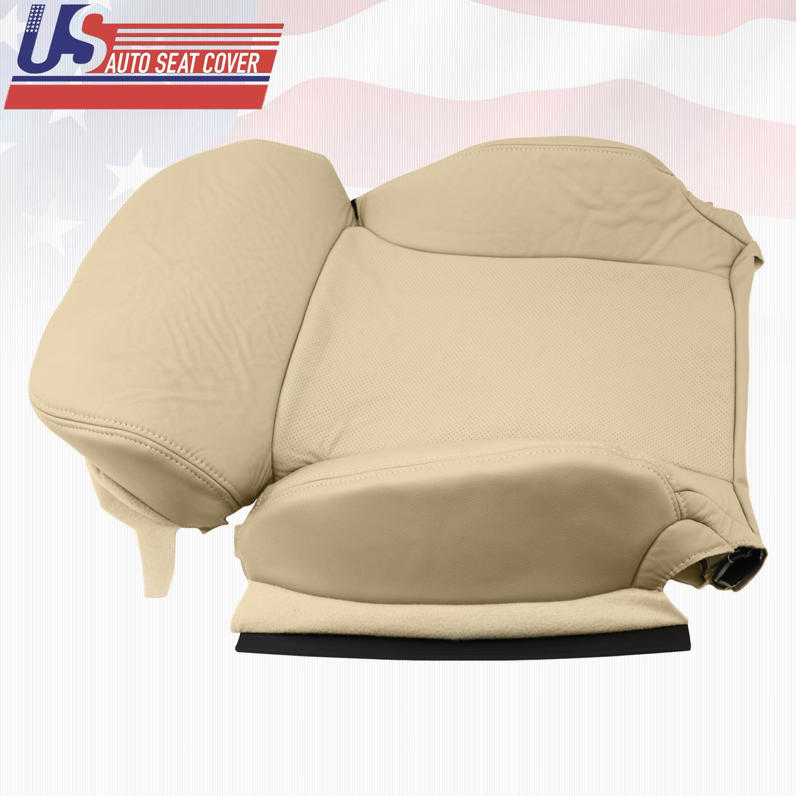 PASSENGER Top Tan Perforated Leather Cover For 2006 - 2011 Lexus GS300 350 Sedan