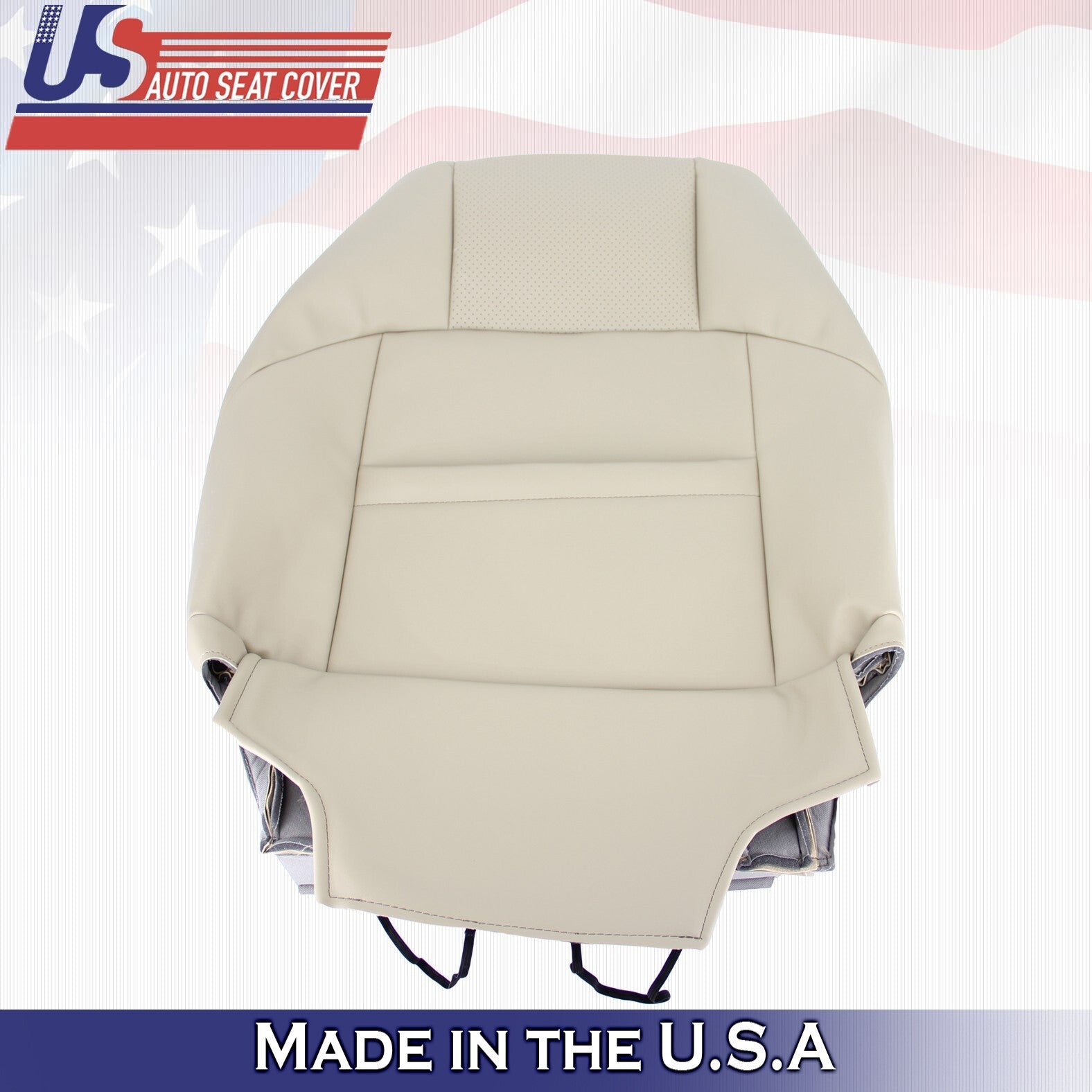 2004 to 2008 For Toyota Solara Front Passenger Top Perf Leather Seat Cover Tan