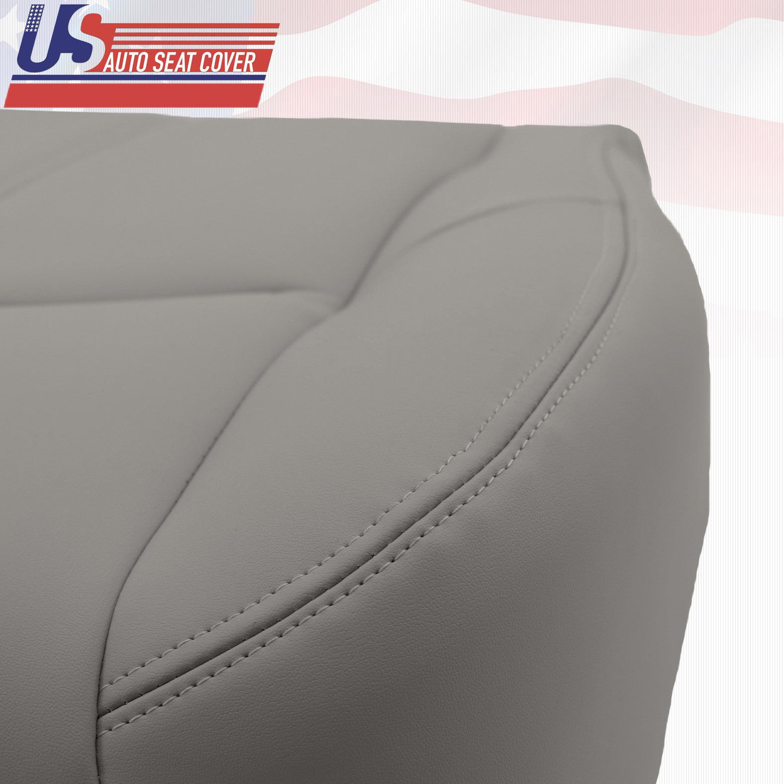 Fit 1999 Lexus RX300 Front Driver Bottom Replacement Leather Seat Cover Gray