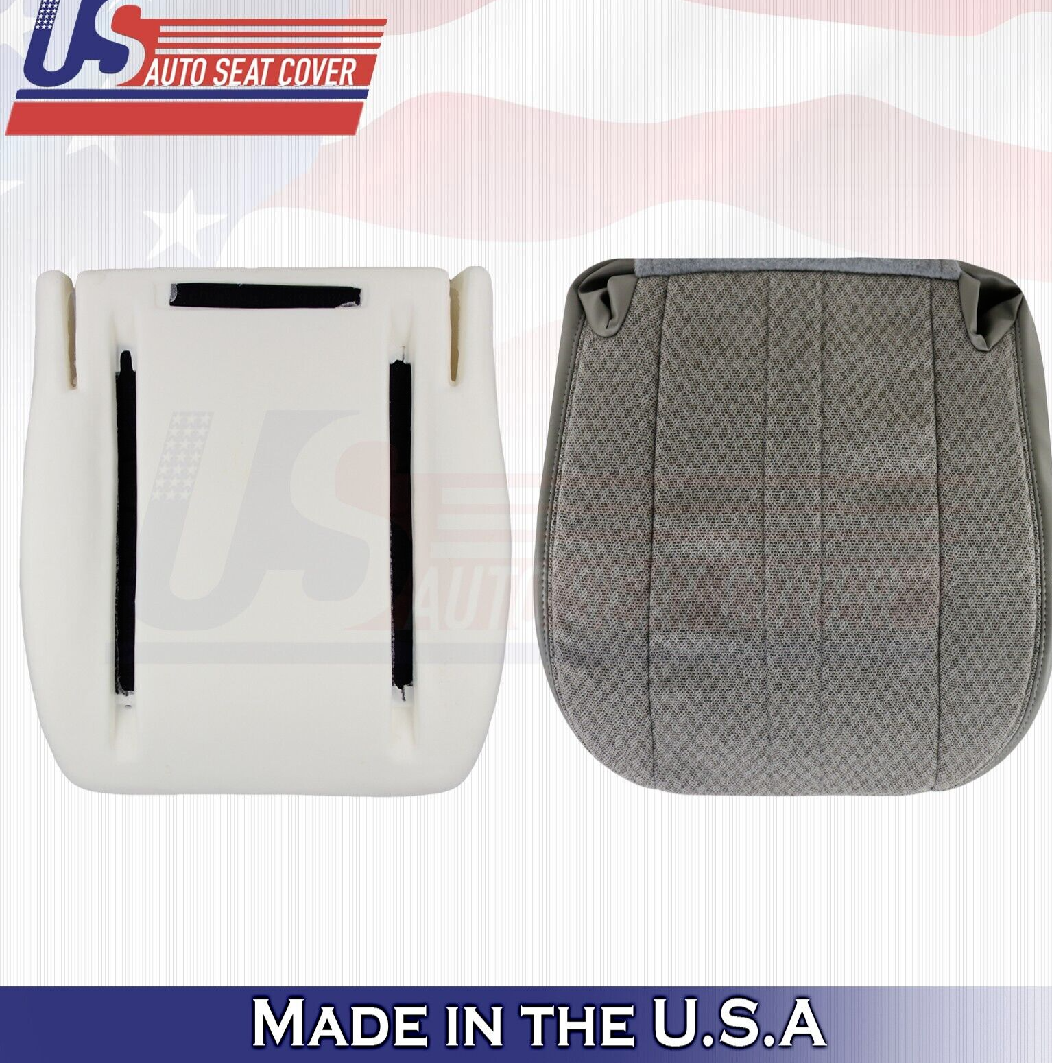 2005 2006 For Chevy Express 1500-3500 Passenger Bottom Cloth Cover & Foam Gray